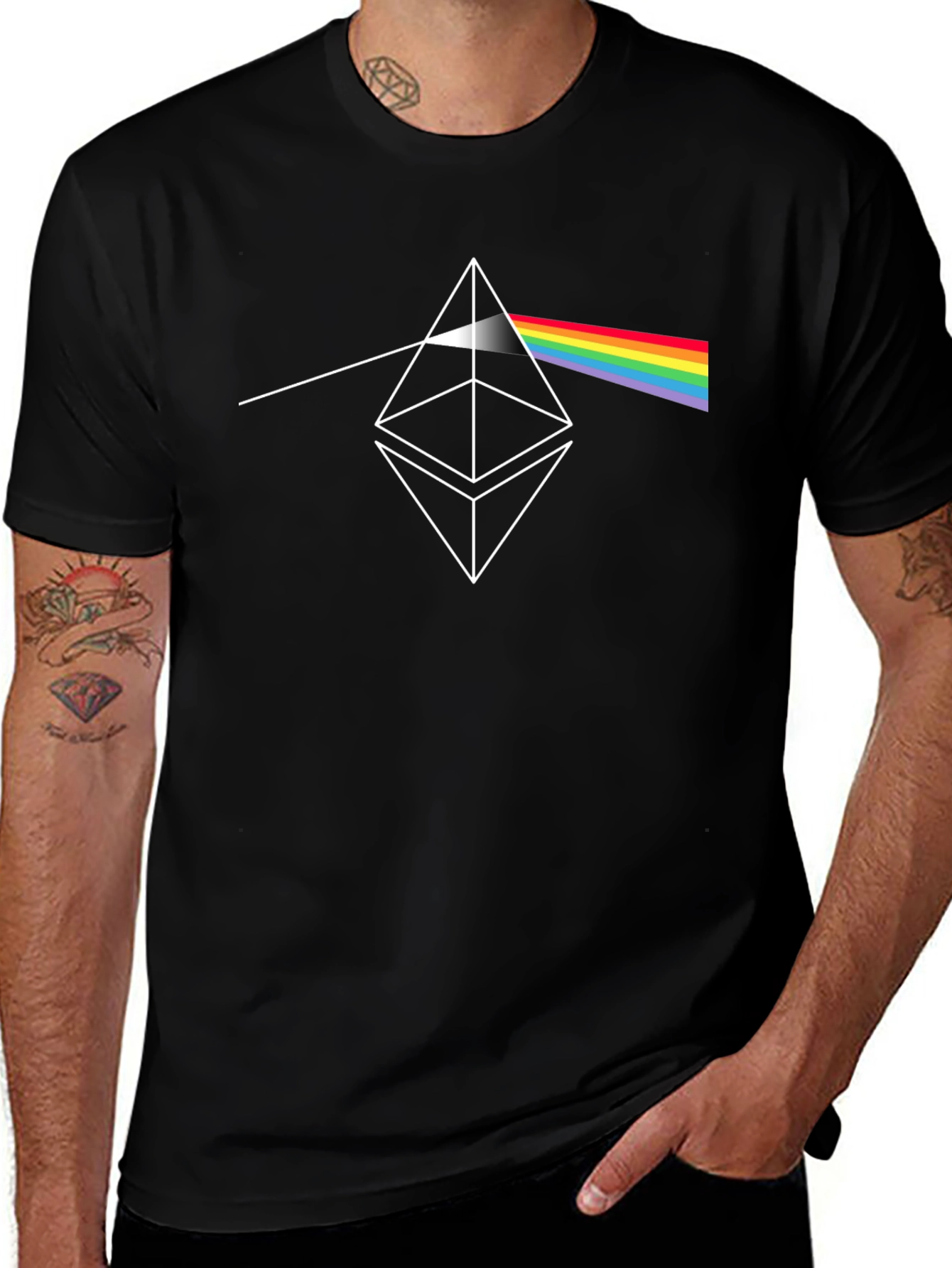 Ethereum Prism Black T-Shirt