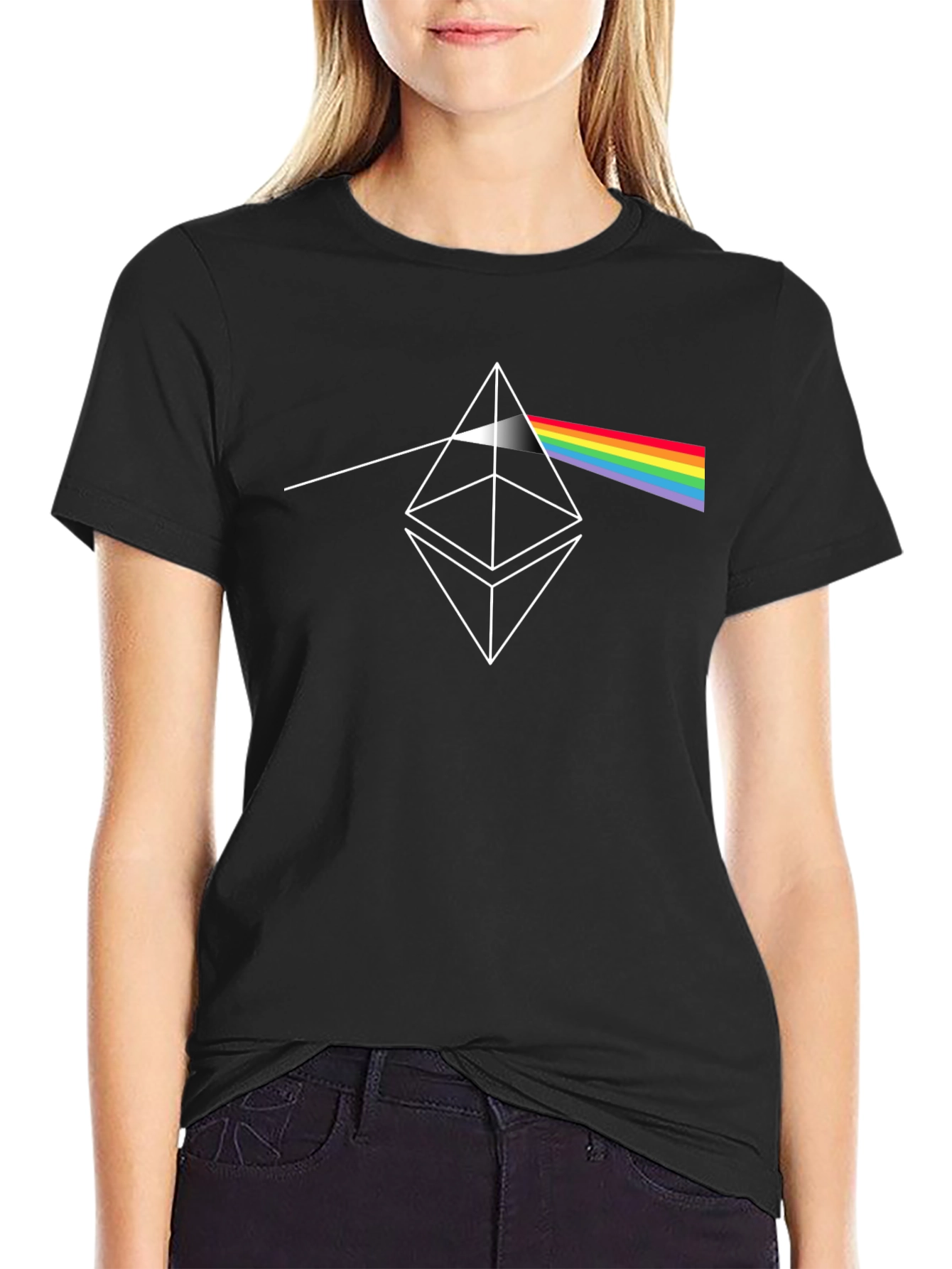 Ethereum Prism Black T-Shirt