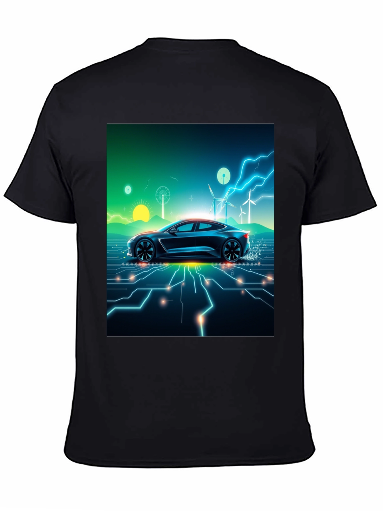 Electric Car T-Shirt - Futuristic Style