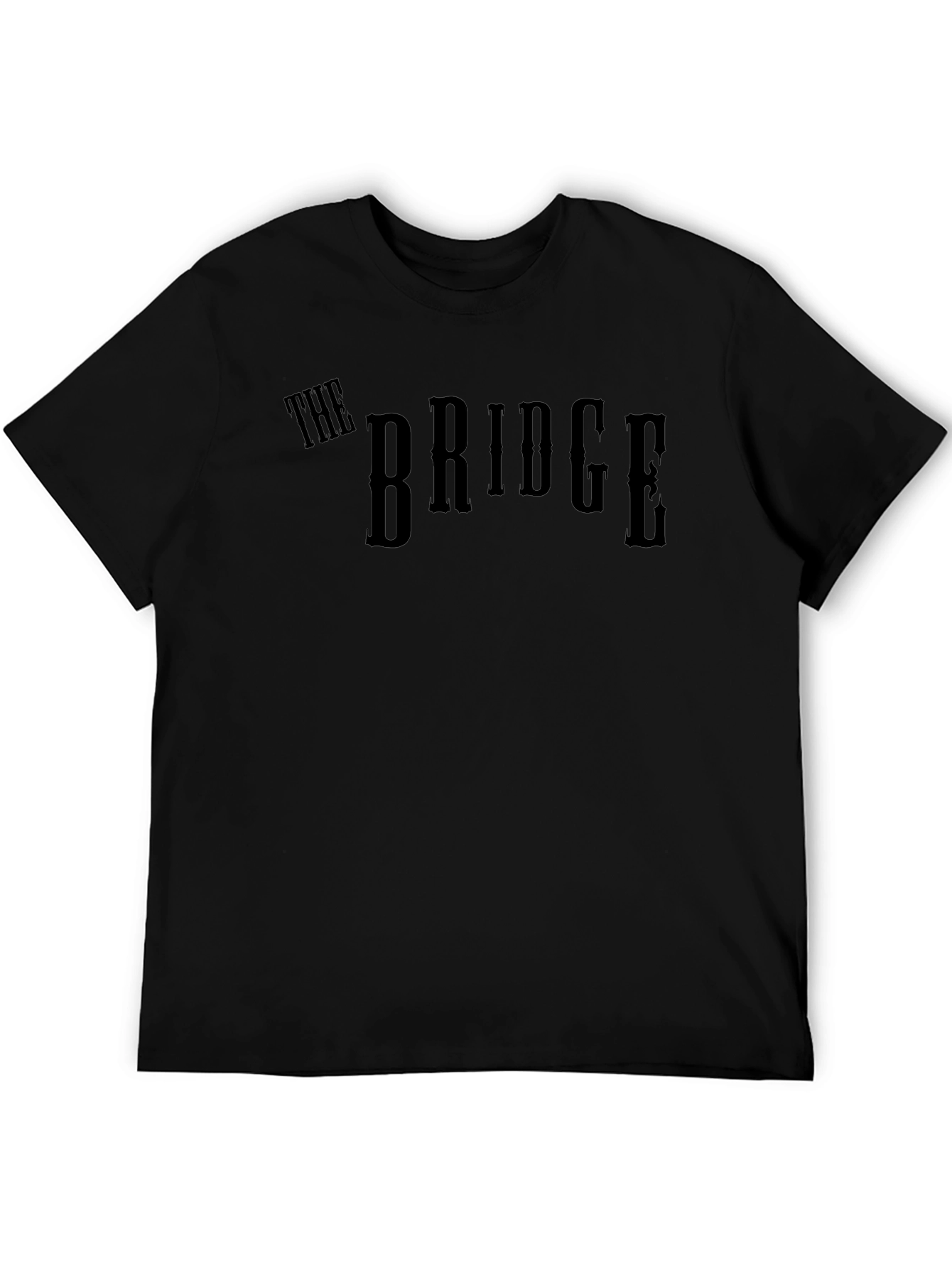The Bridge Graphic Tee - Mens Black Cotton T-Shirt