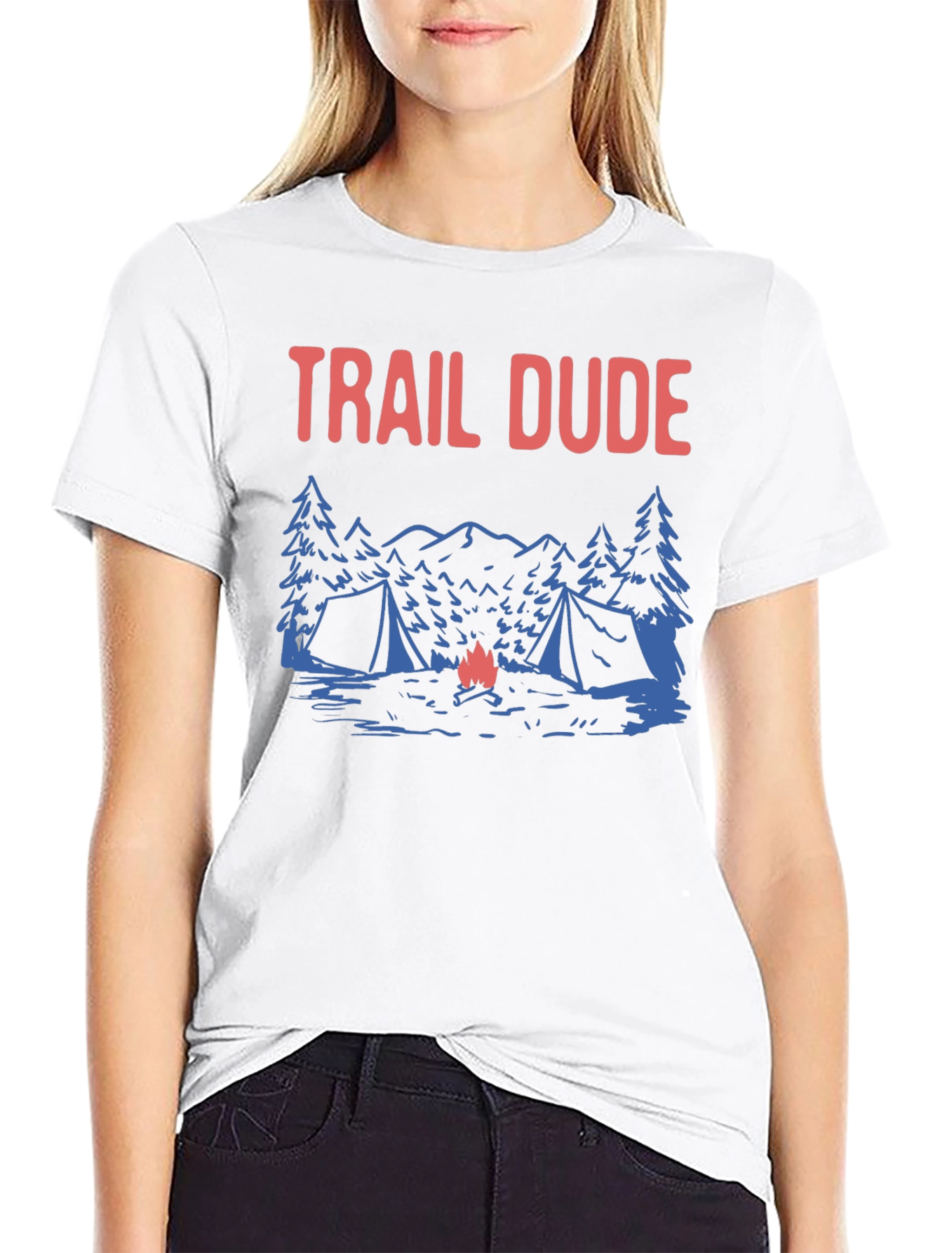 Trail Dude Camping T-Shirt - Adventure Awaits!