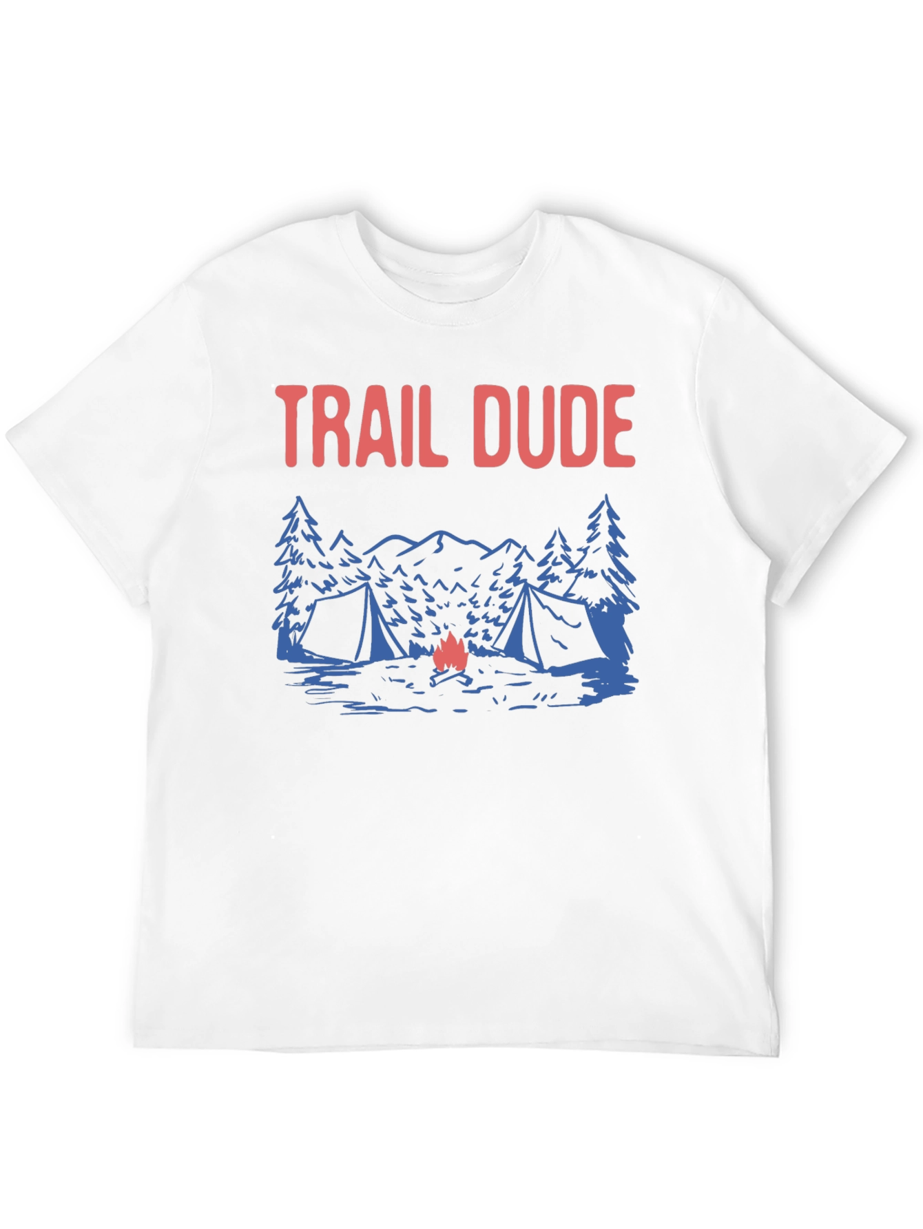 Trail Dude Camping T-Shirt - Adventure Awaits!