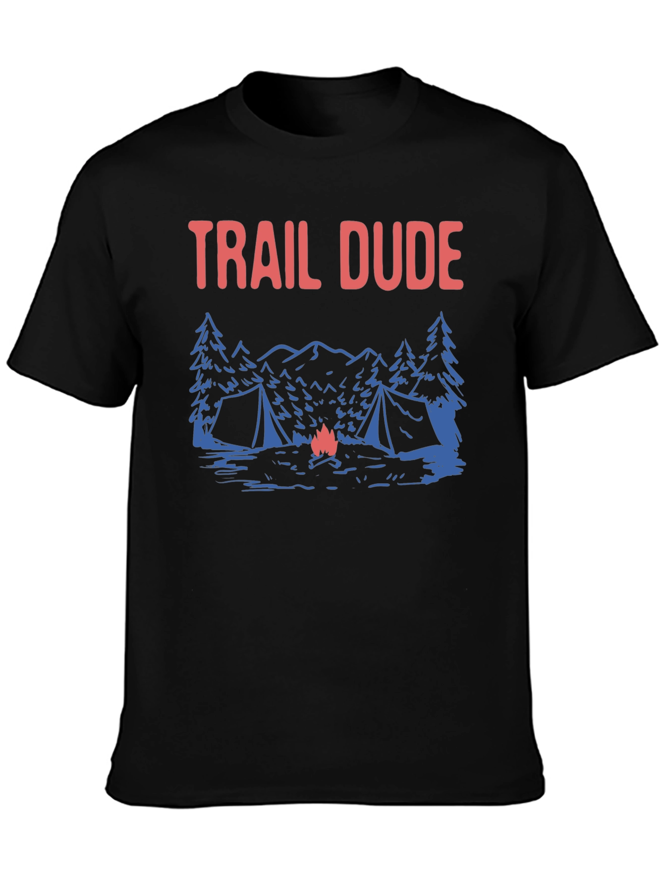 Trail Dude Camping T-Shirt - Adventure Awaits!