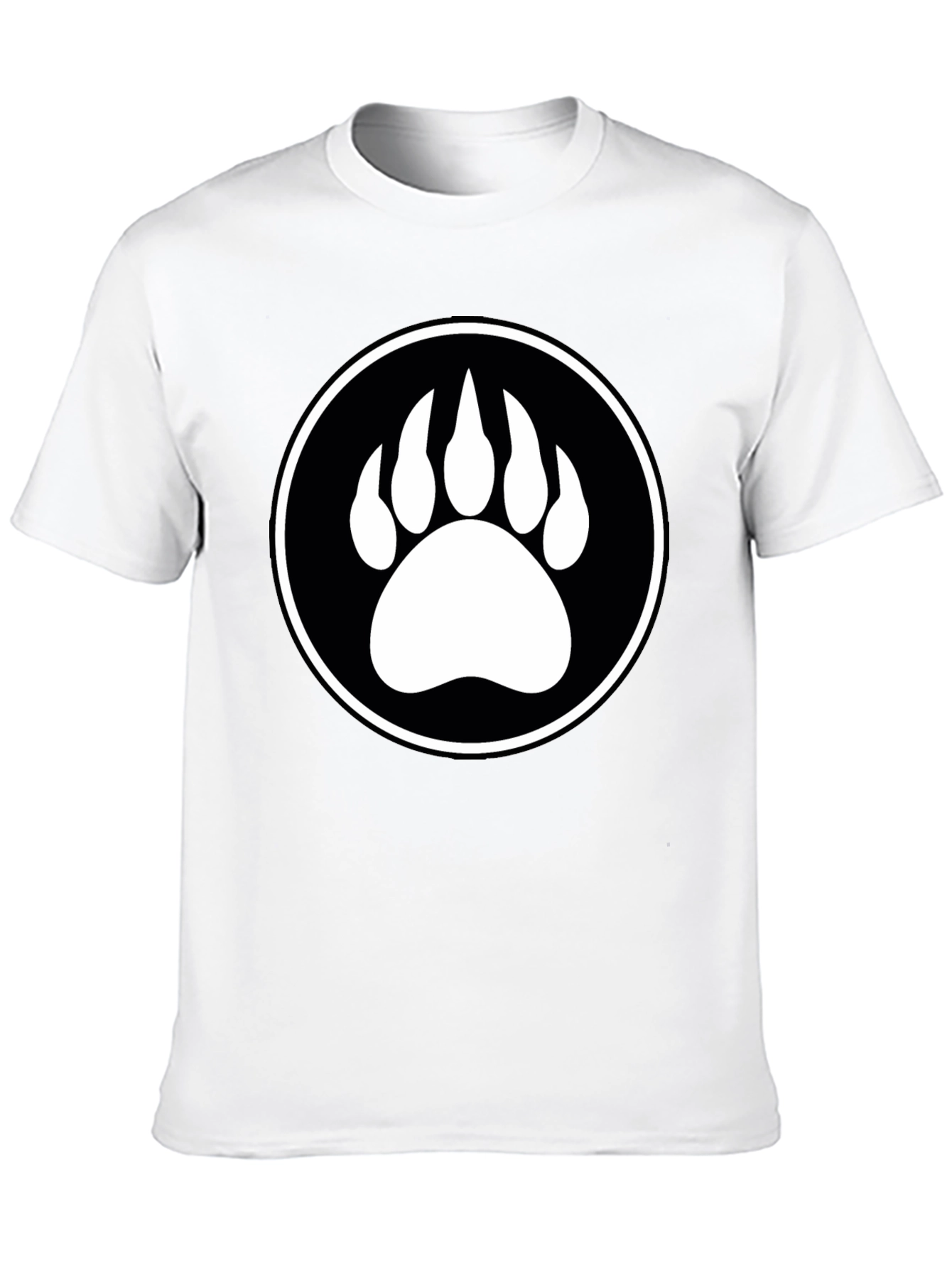 Bear Paw Graphic Tee - Mens Black T-Shirt
