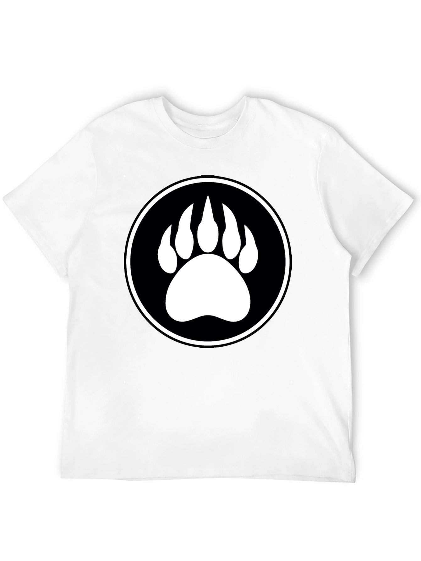 Bear Paw Graphic Tee - Mens Black T-Shirt