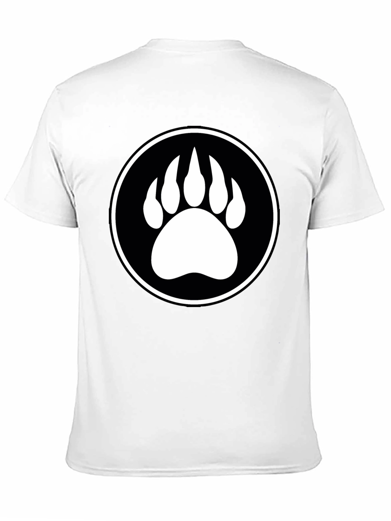 Bear Paw Graphic Tee - Mens Black T-Shirt