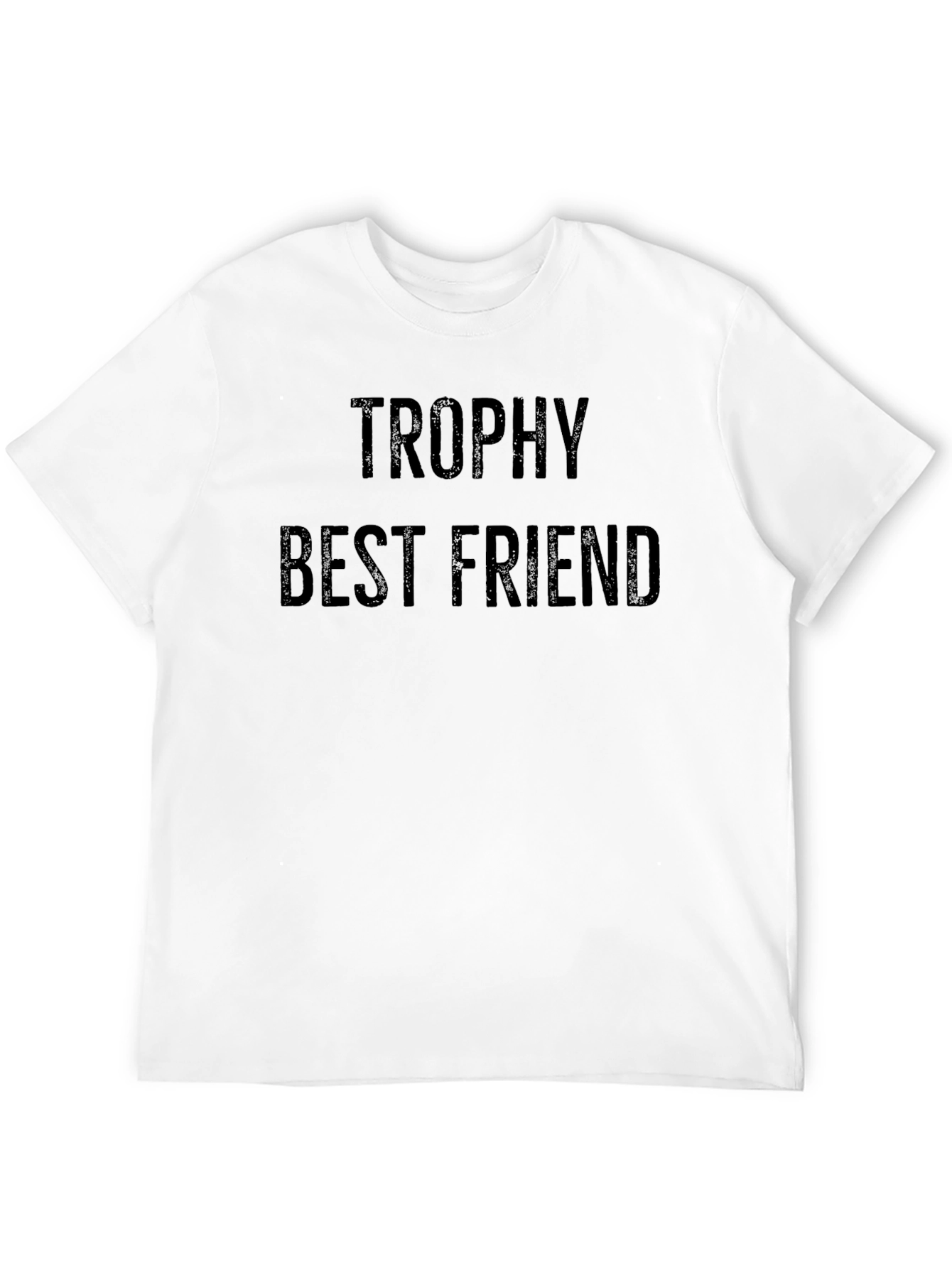 Trophy Best Friend Graphic Tee - Black Casual T-Shirt