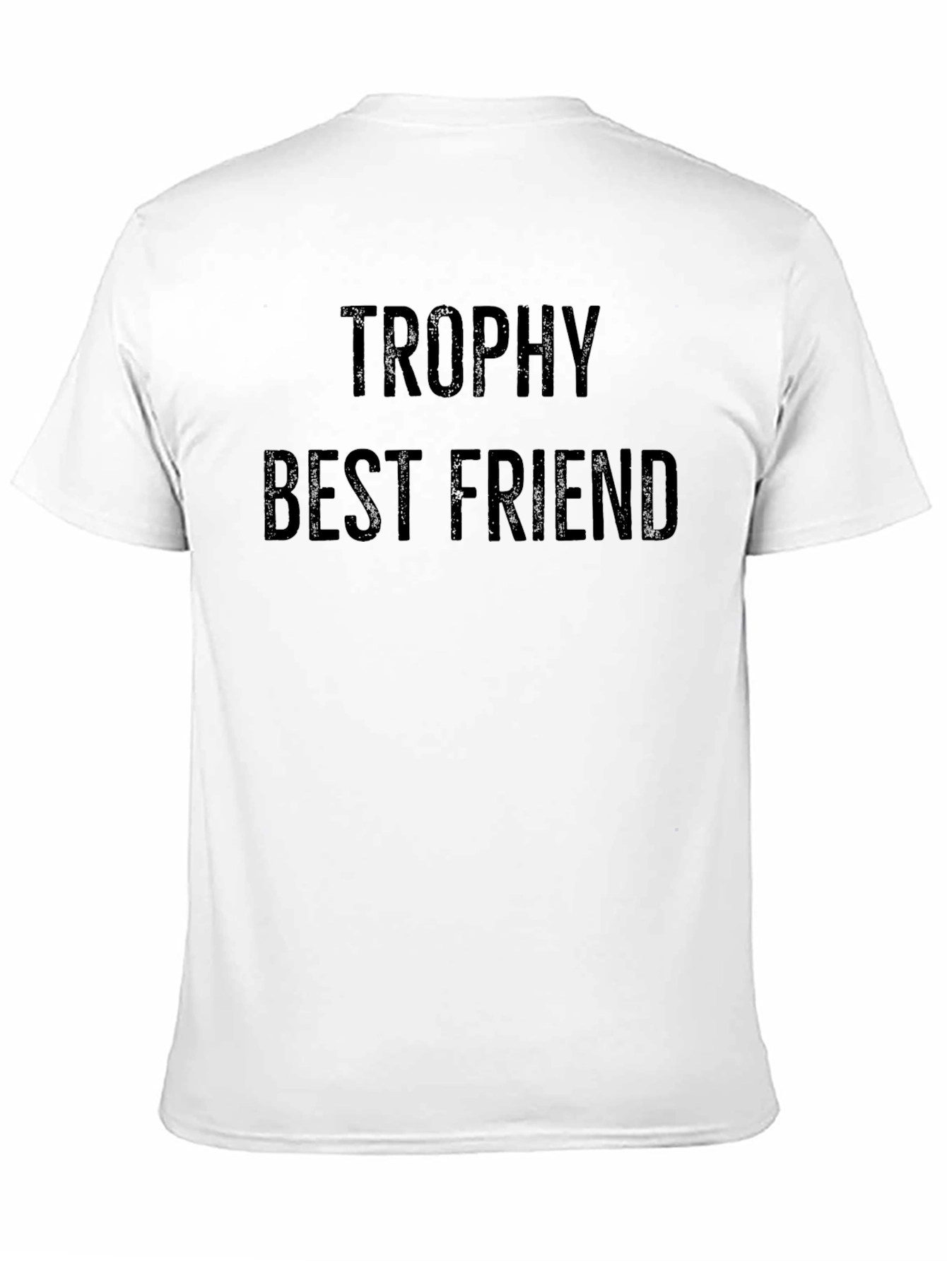 Trophy Best Friend Graphic Tee - Black Casual T-Shirt
