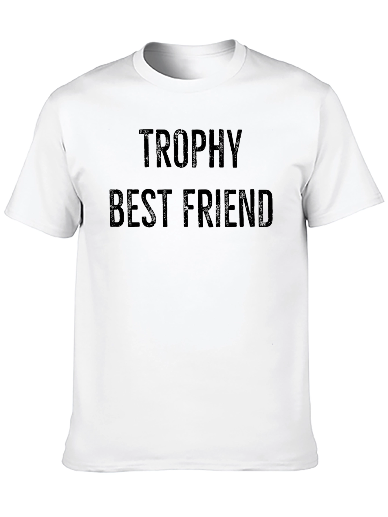 Trophy Best Friend Graphic Tee - Black Casual T-Shirt