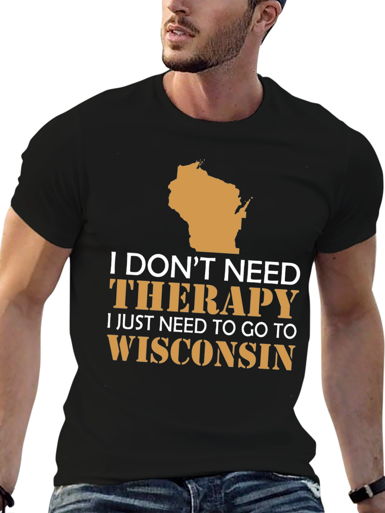 Wisconsin Therapy T-Shirt: State Pride Tee