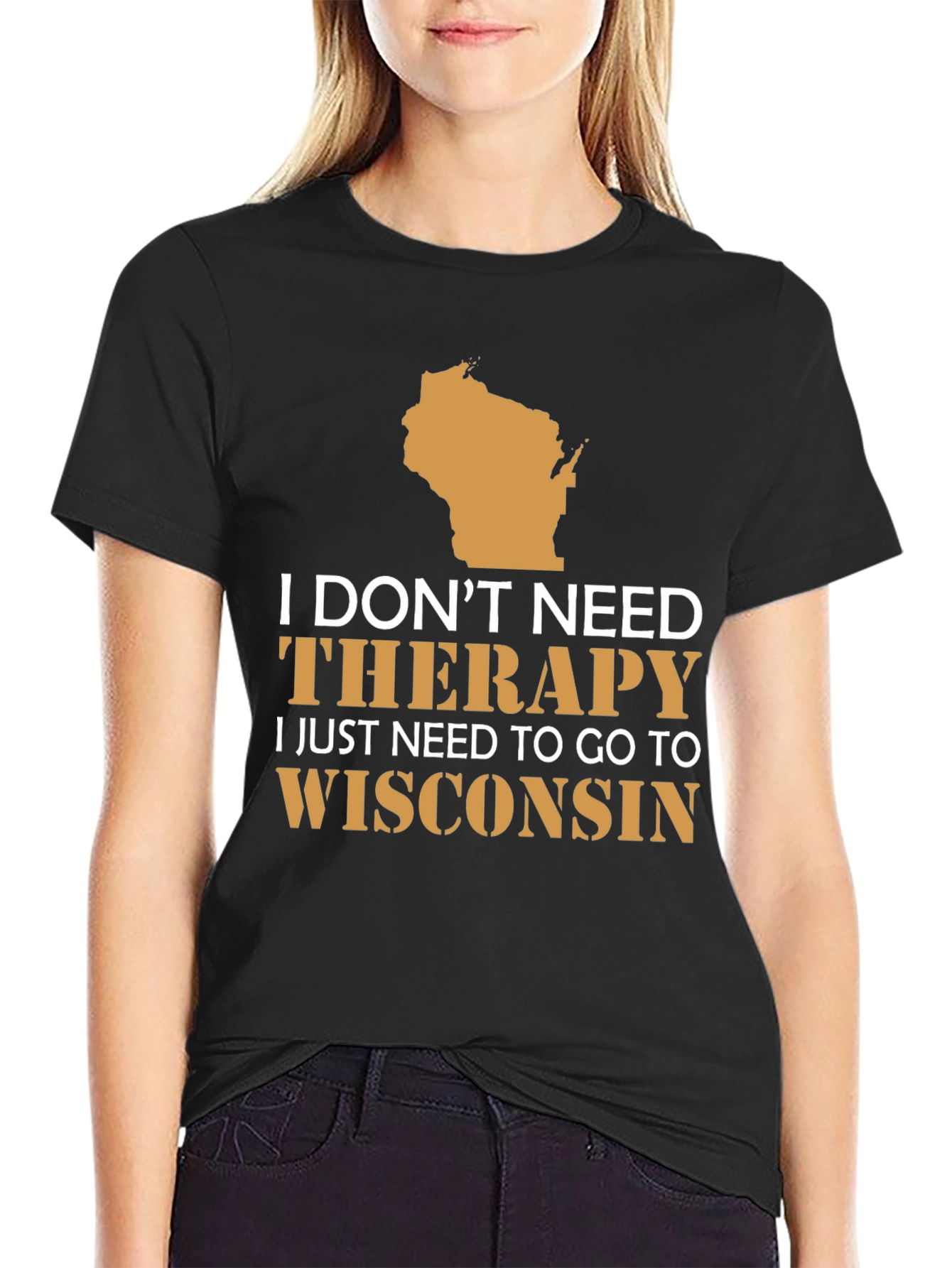 Wisconsin Therapy T-Shirt: State Pride Tee