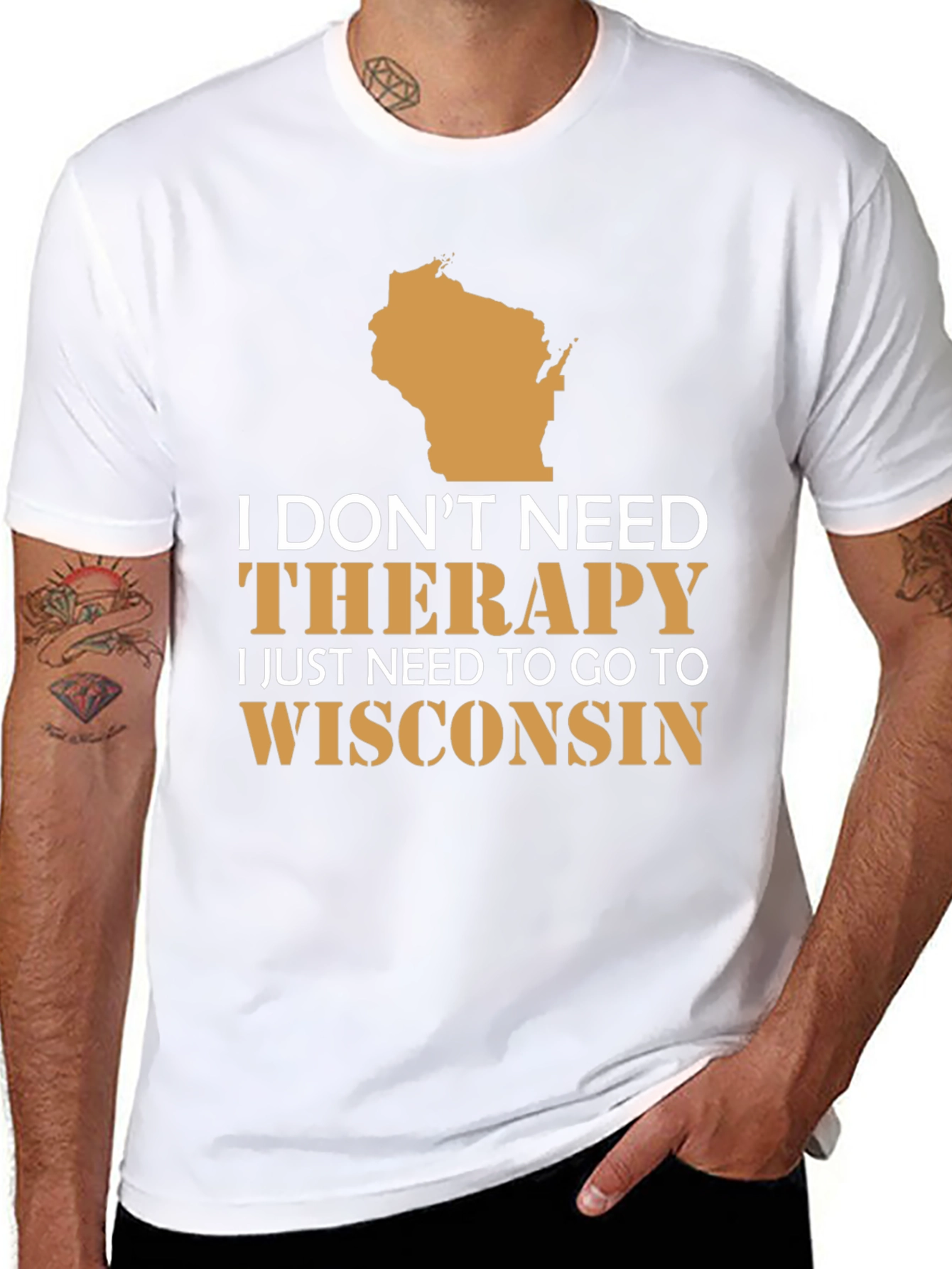 Wisconsin Therapy T-Shirt: State Pride Tee