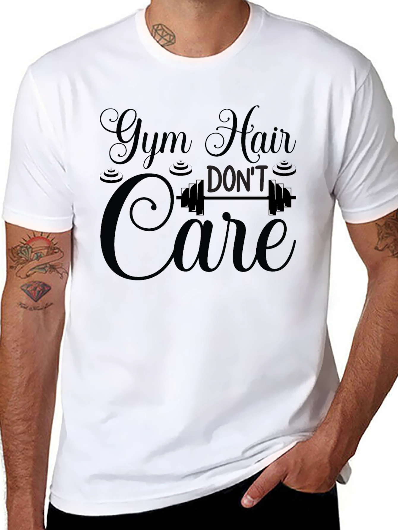 Gym Hair Dont Care Graphic Tee