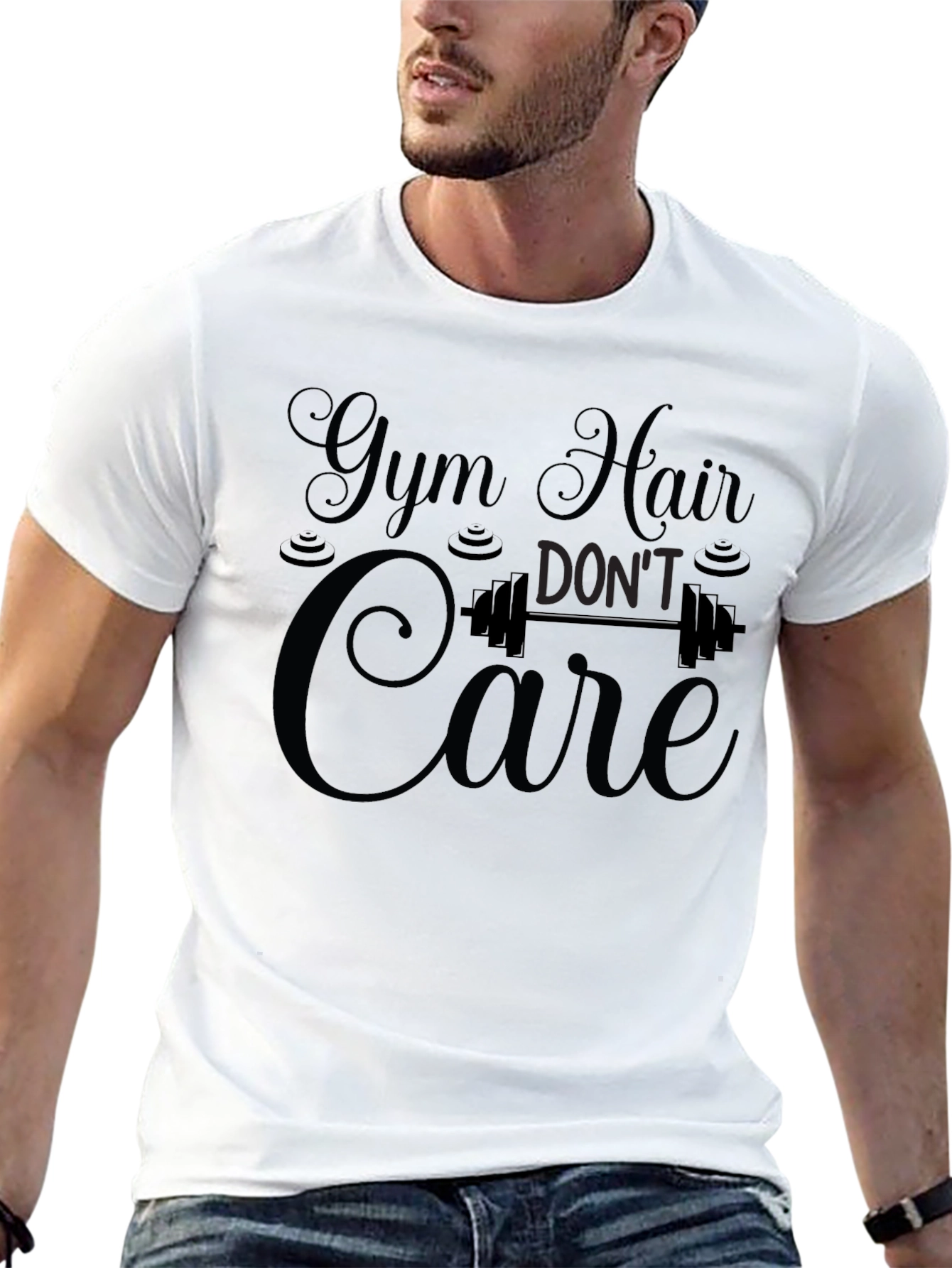 Gym Hair Dont Care Graphic Tee