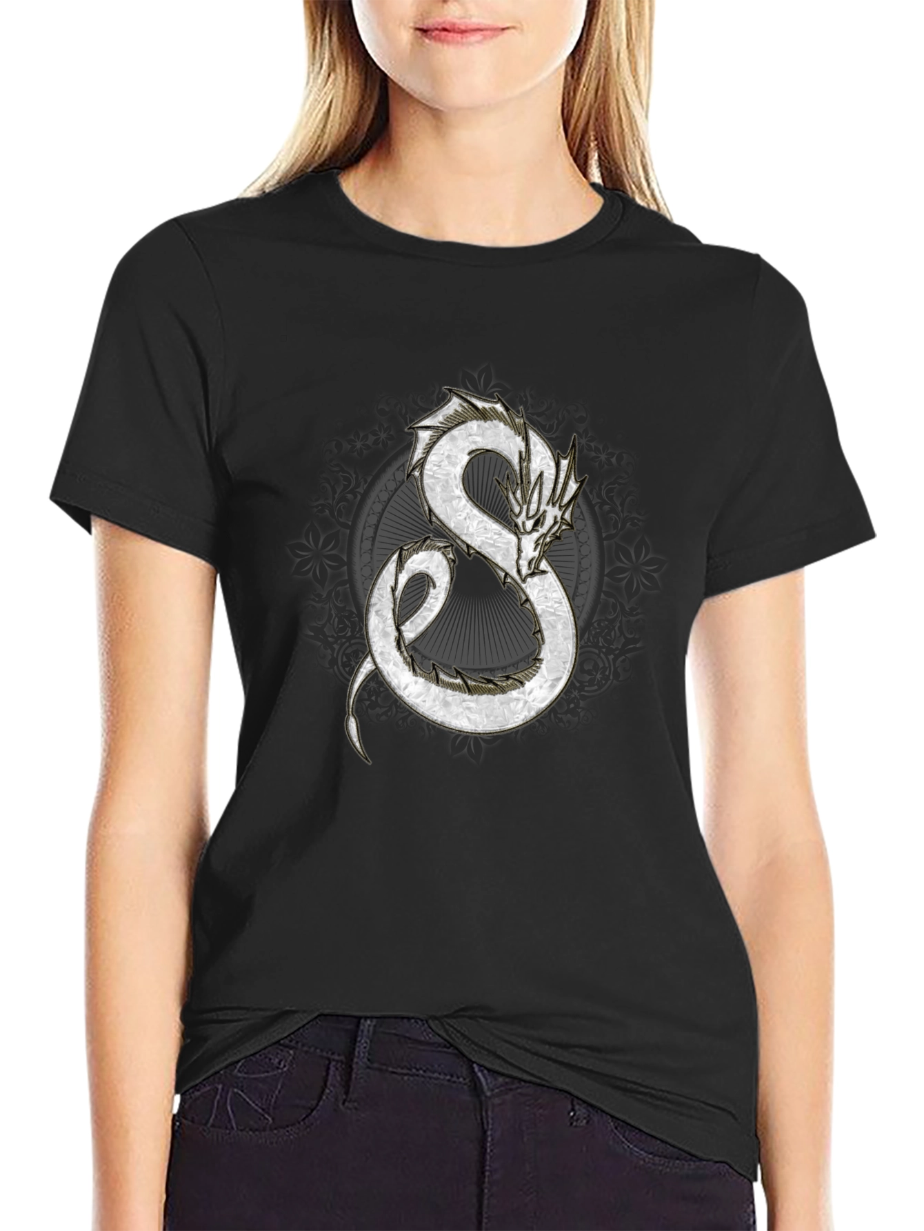 Dragon Graphic Black T-Shirt - Fantasy Inspired