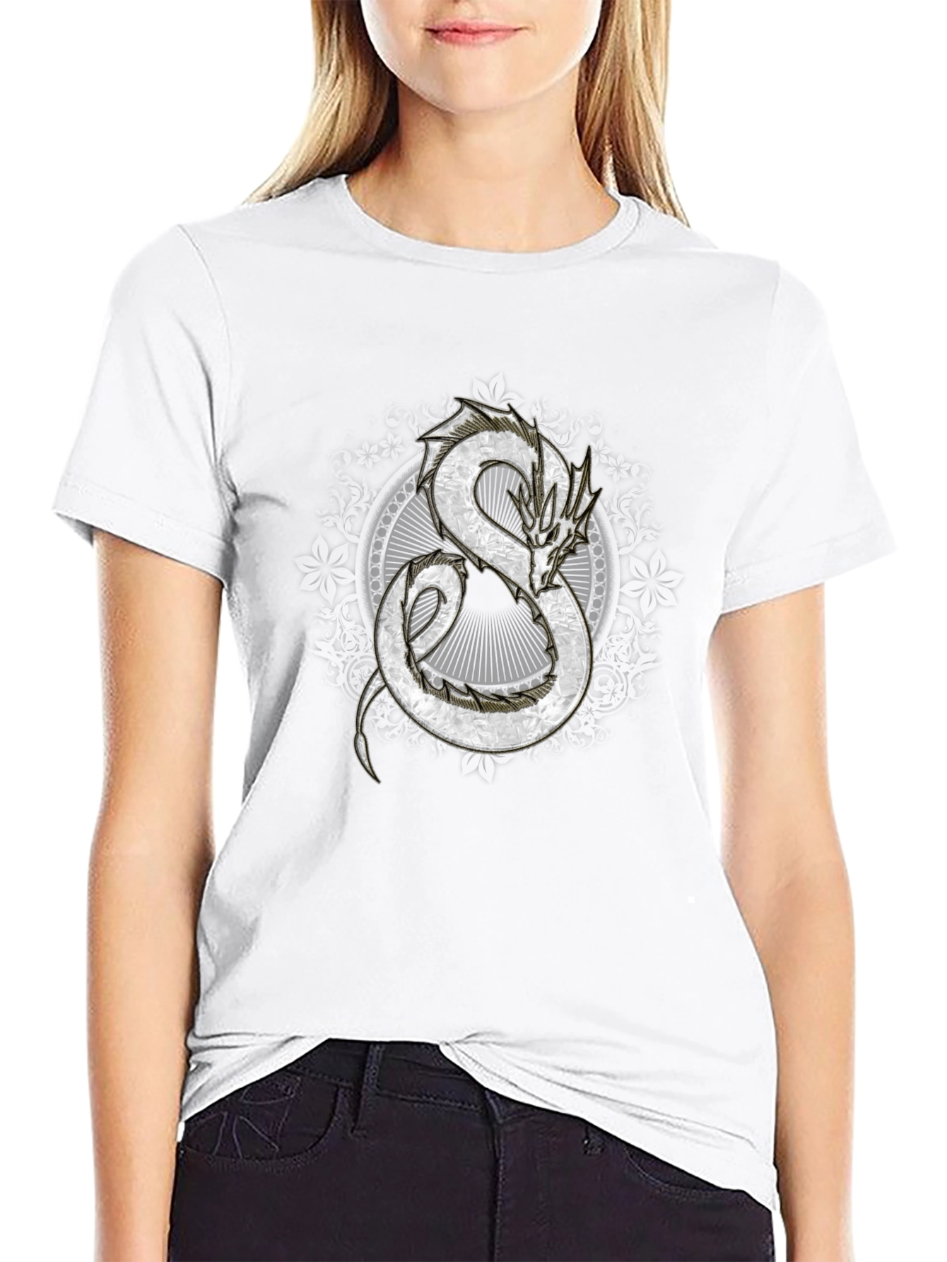 Dragon Graphic Black T-Shirt - Fantasy Inspired