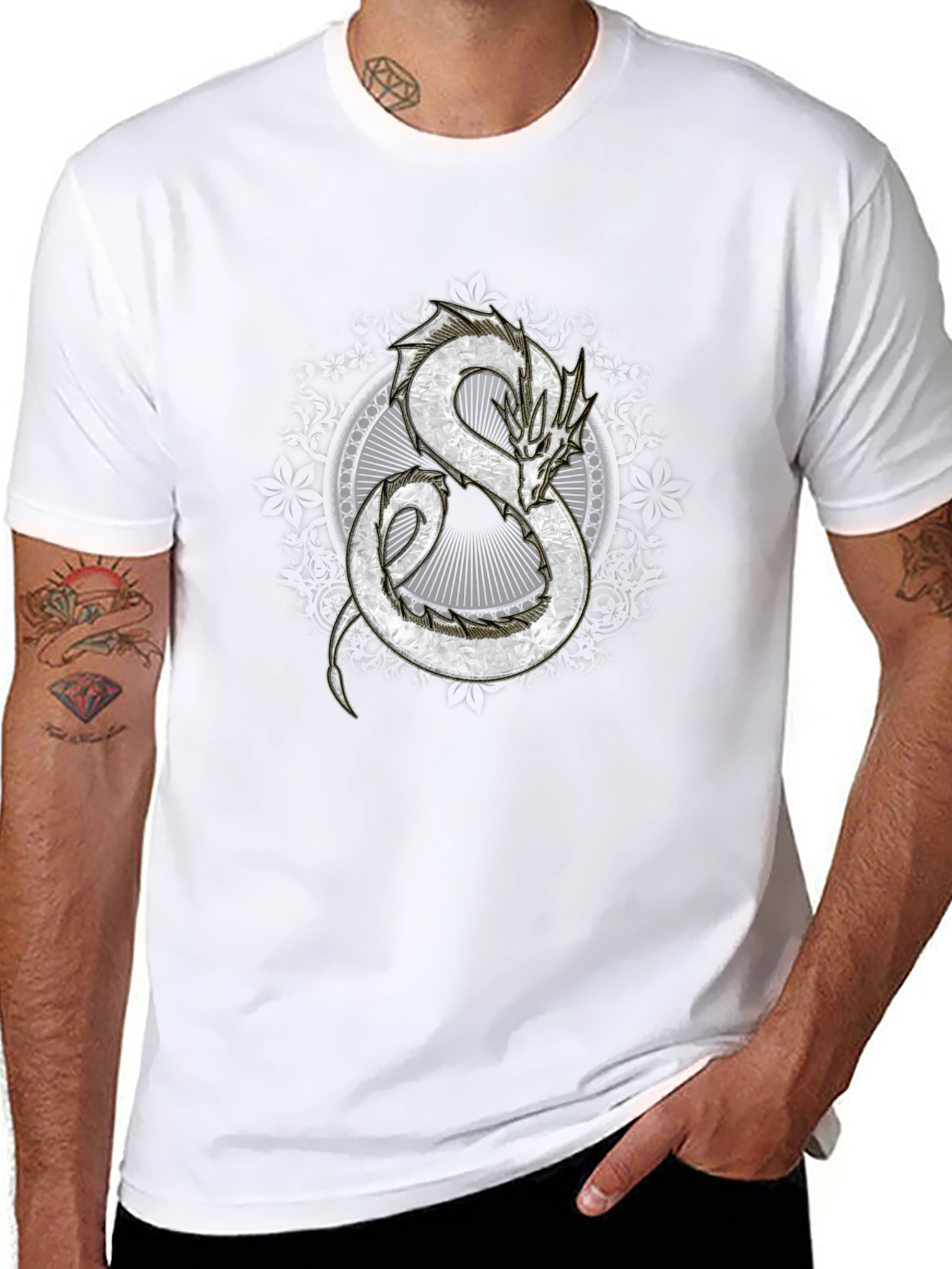 Dragon Graphic Black T-Shirt - Fantasy Inspired
