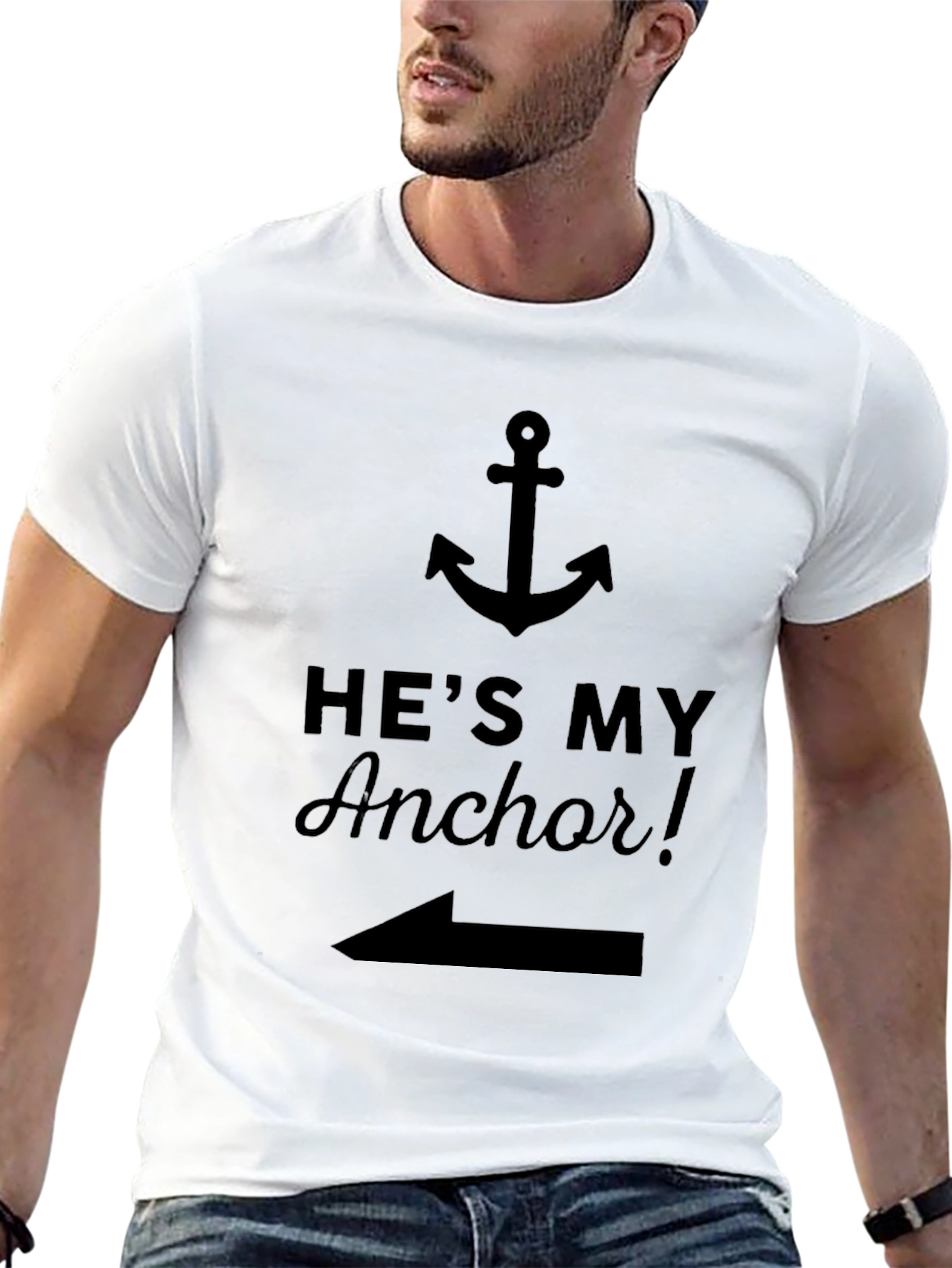 Hes My Anchor T-Shirt - Couples Matching Tee