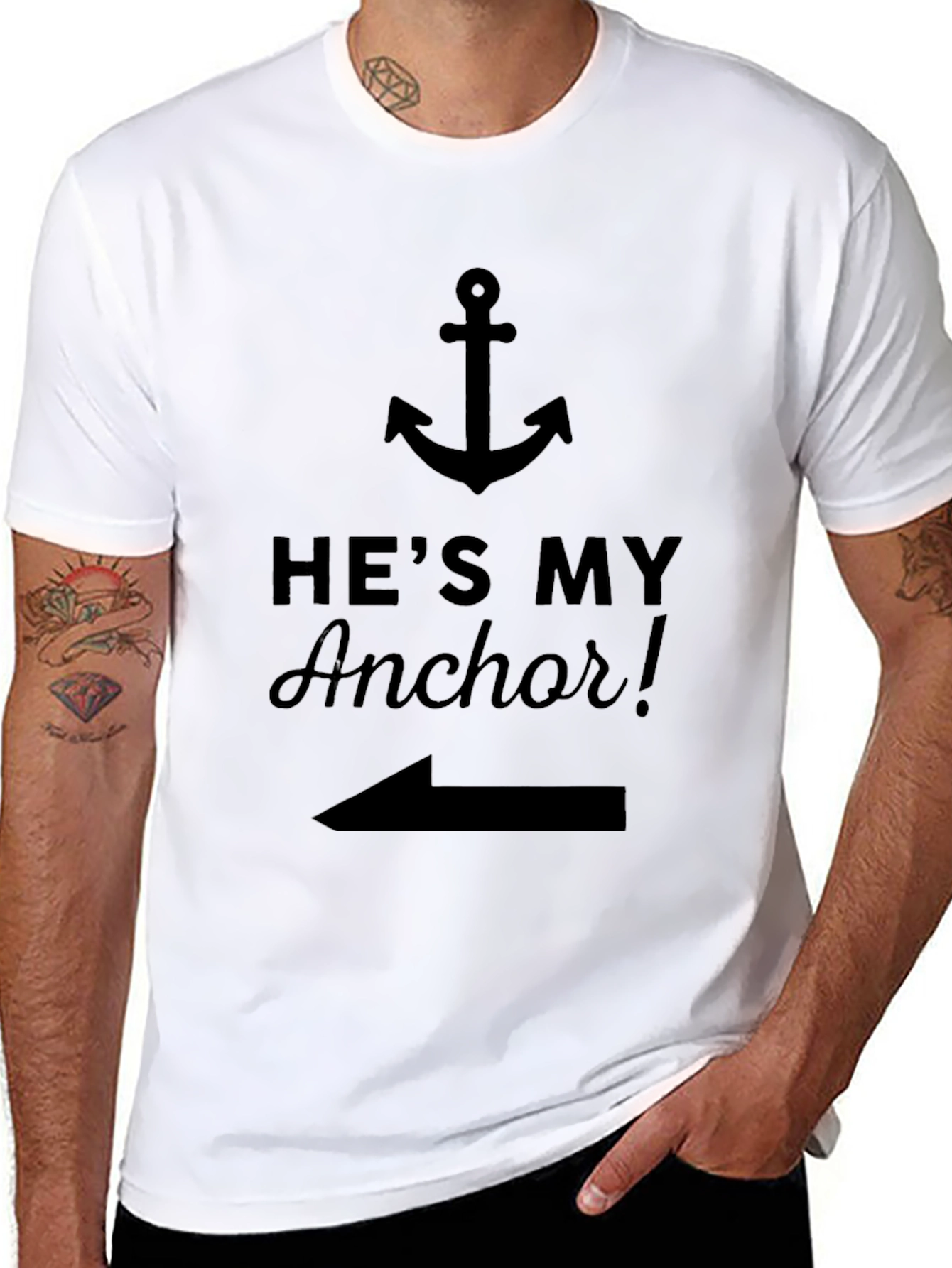 Hes My Anchor T-Shirt - Couples Matching Tee