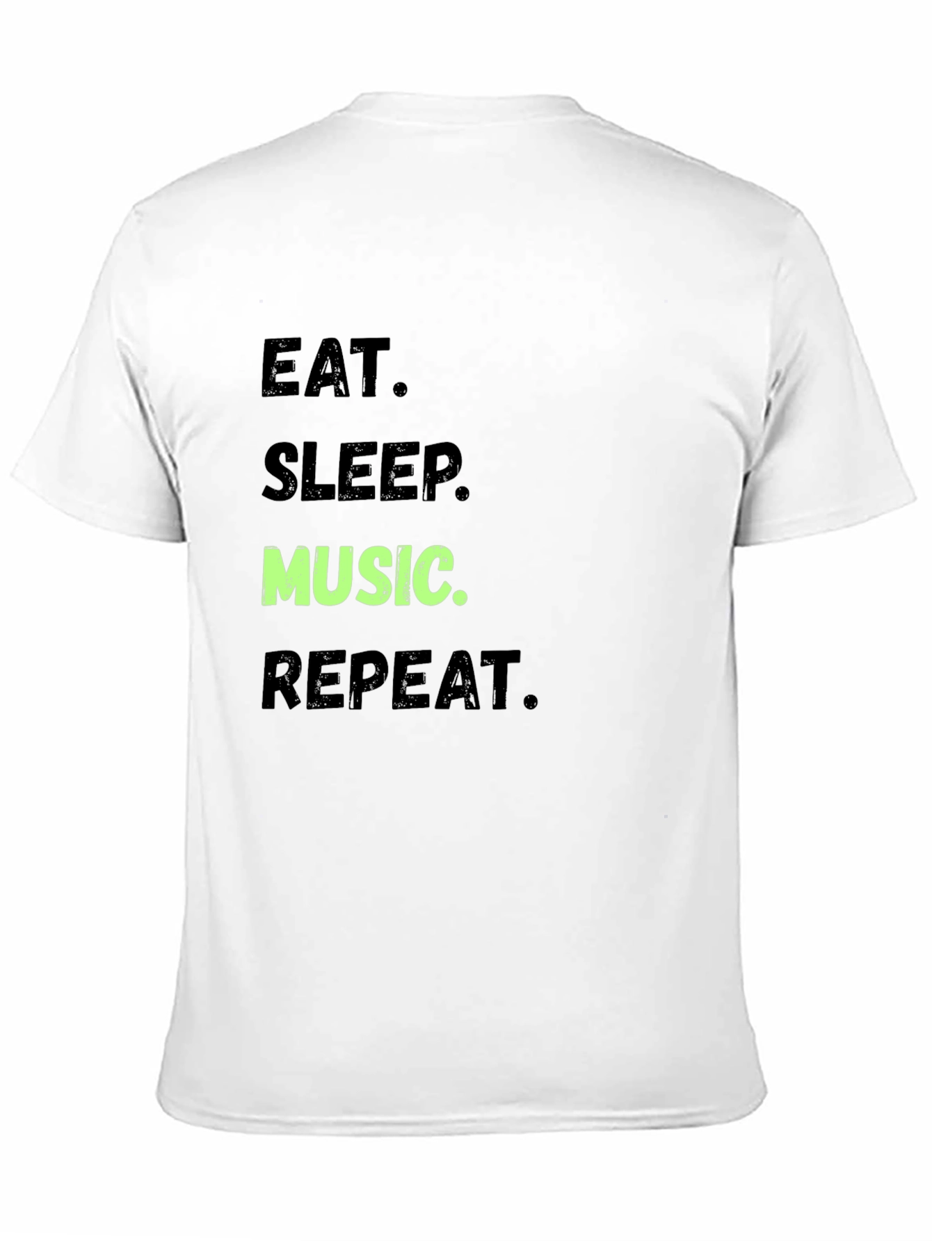 Eat Sleep Music Repeat Black T-Shirt