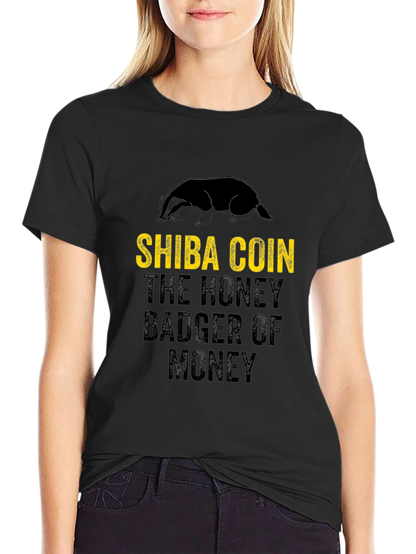 Shiba Coin Honey Badger T-Shirt