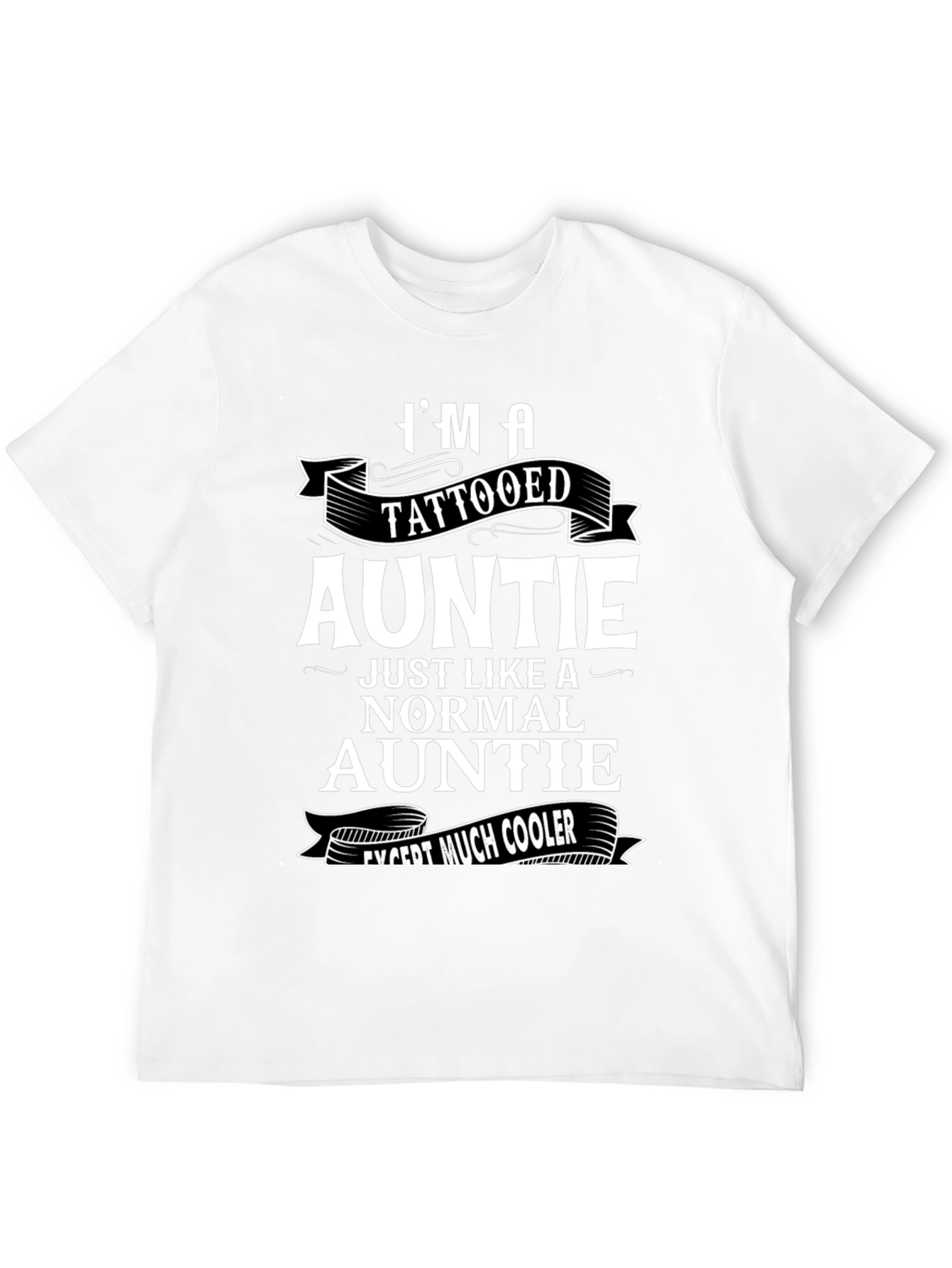 Tattooed Auntie T-Shirt - Cool Aunt Gift