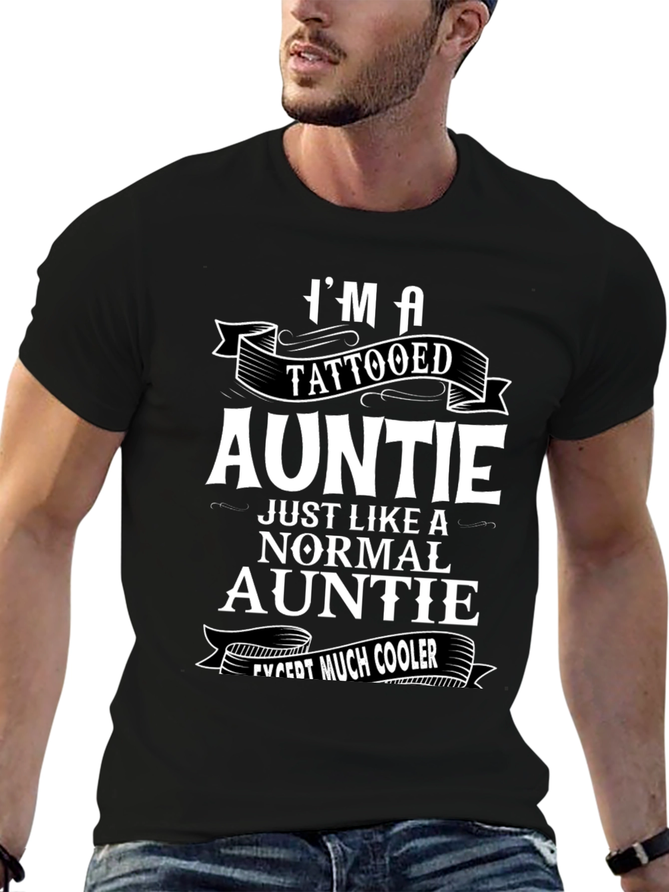 Tattooed Auntie T-Shirt - Cool Aunt Gift