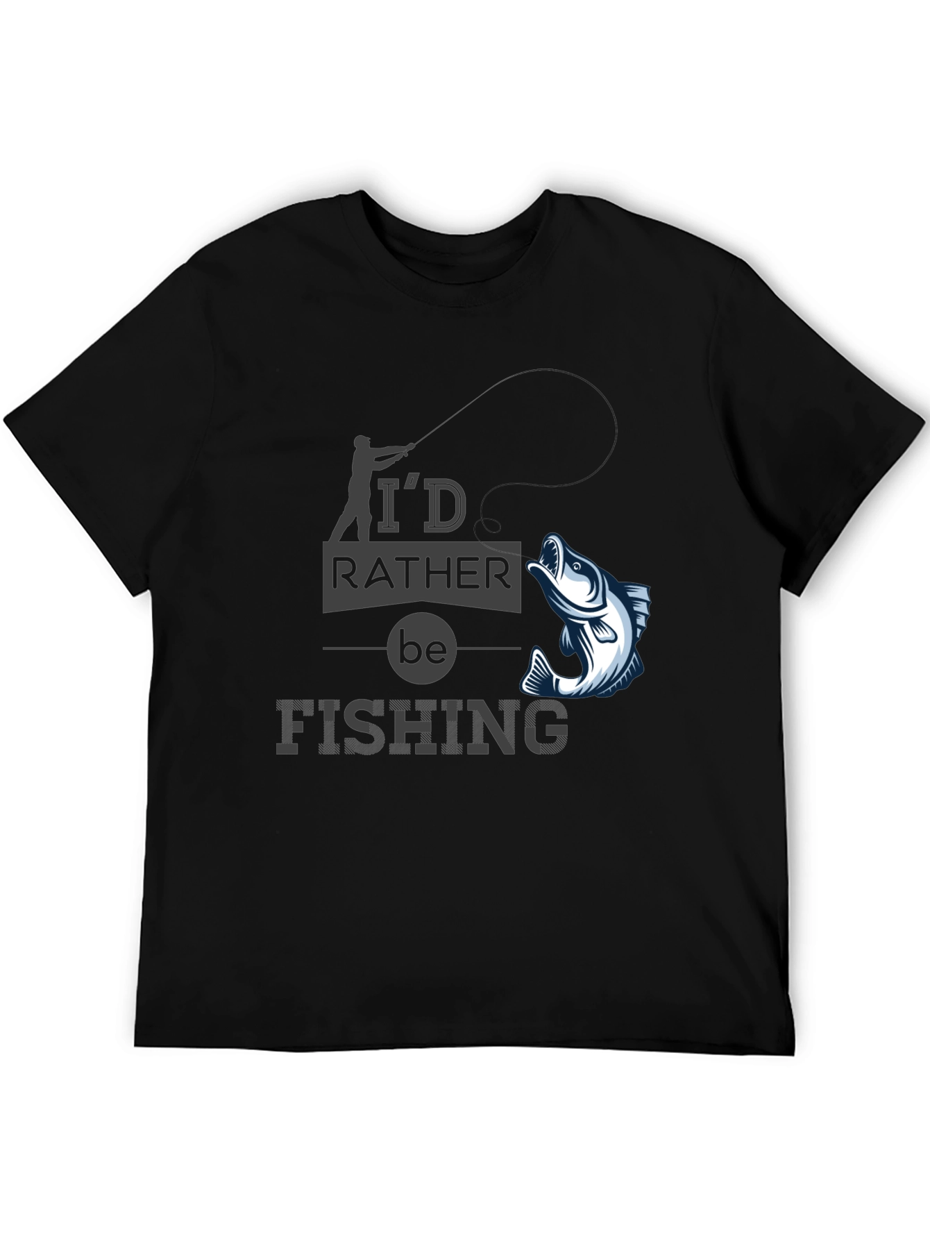 Id Rather Be Fishing T-Shirt - Angler Gift