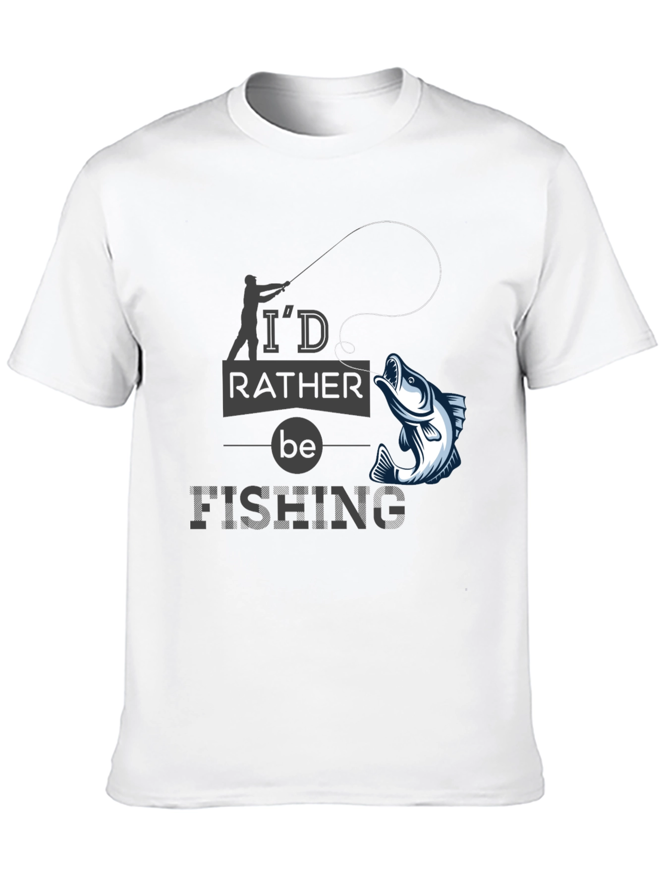 Id Rather Be Fishing T-Shirt - Angler Gift