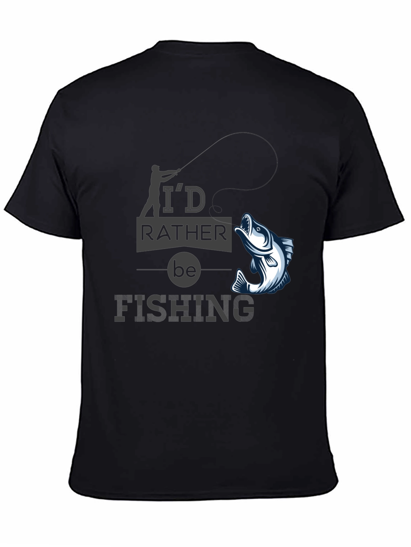Id Rather Be Fishing T-Shirt - Angler Gift