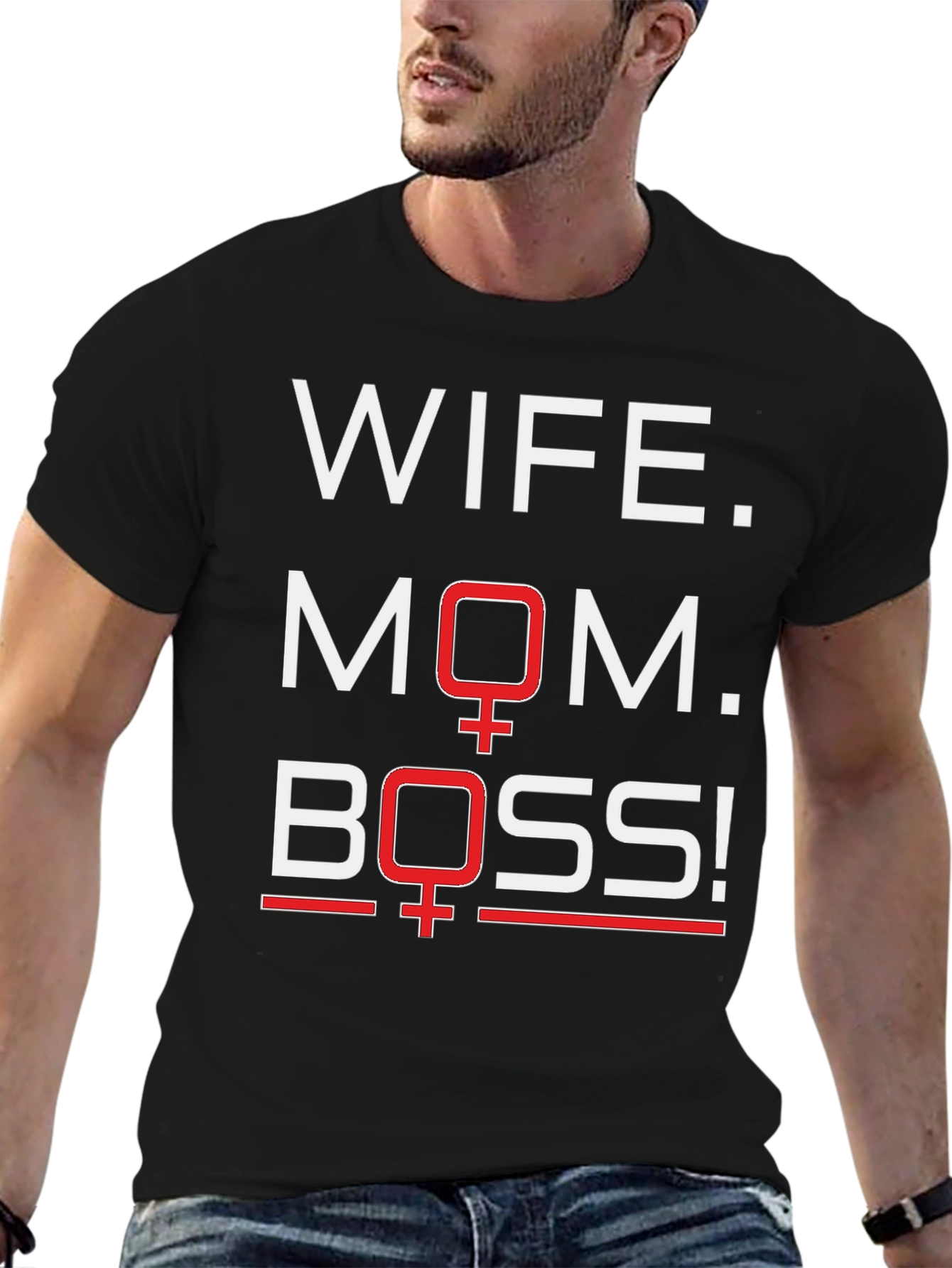Wife Mom Boss Graphic T-Shirt - Womens Empowerment Tee