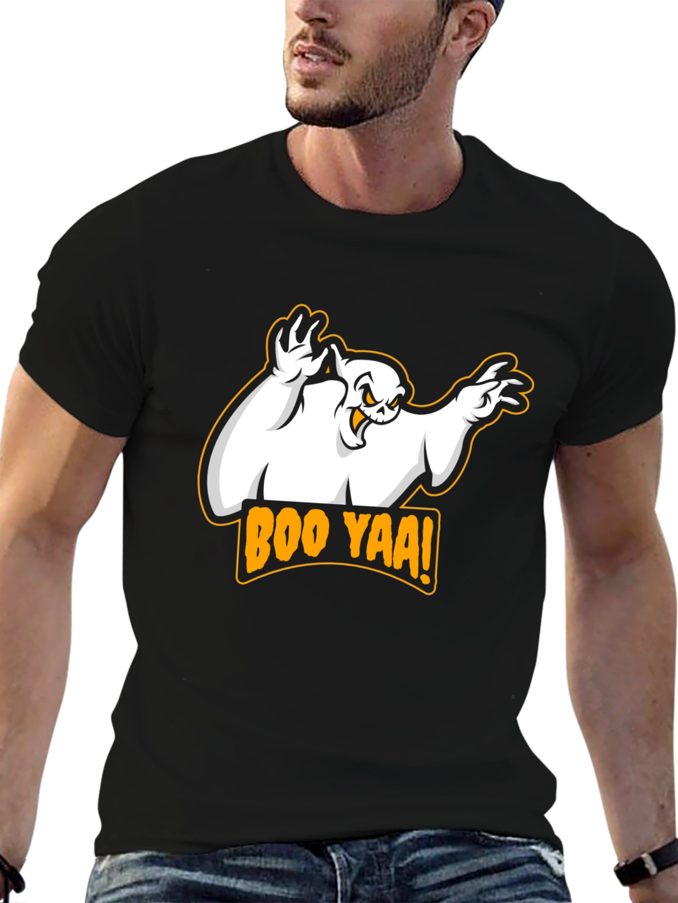 Boo Yaa Ghost T-Shirt - Halloween Spooky Fun!