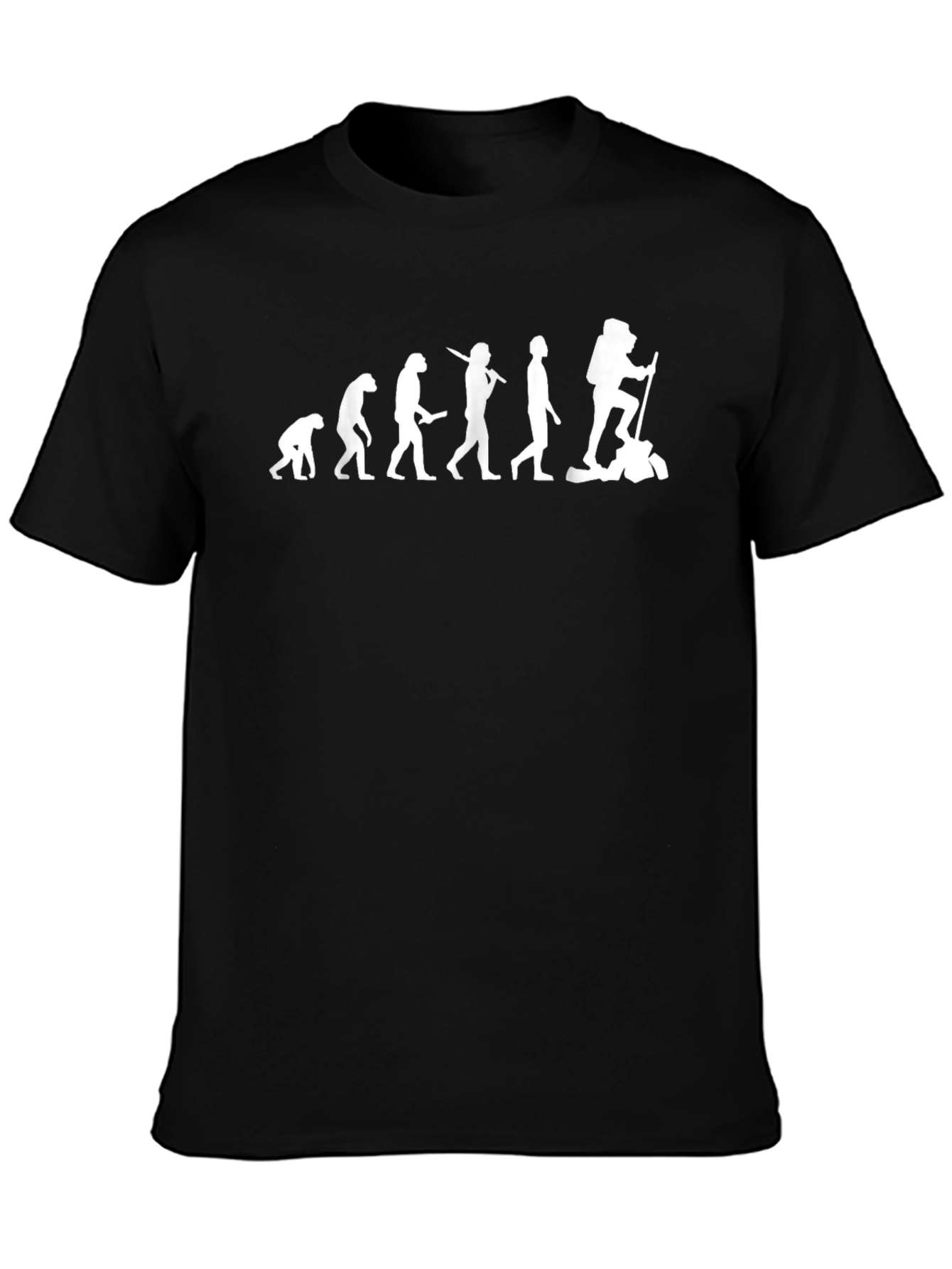 Evolution of Man T-Shirt - Hiking Design