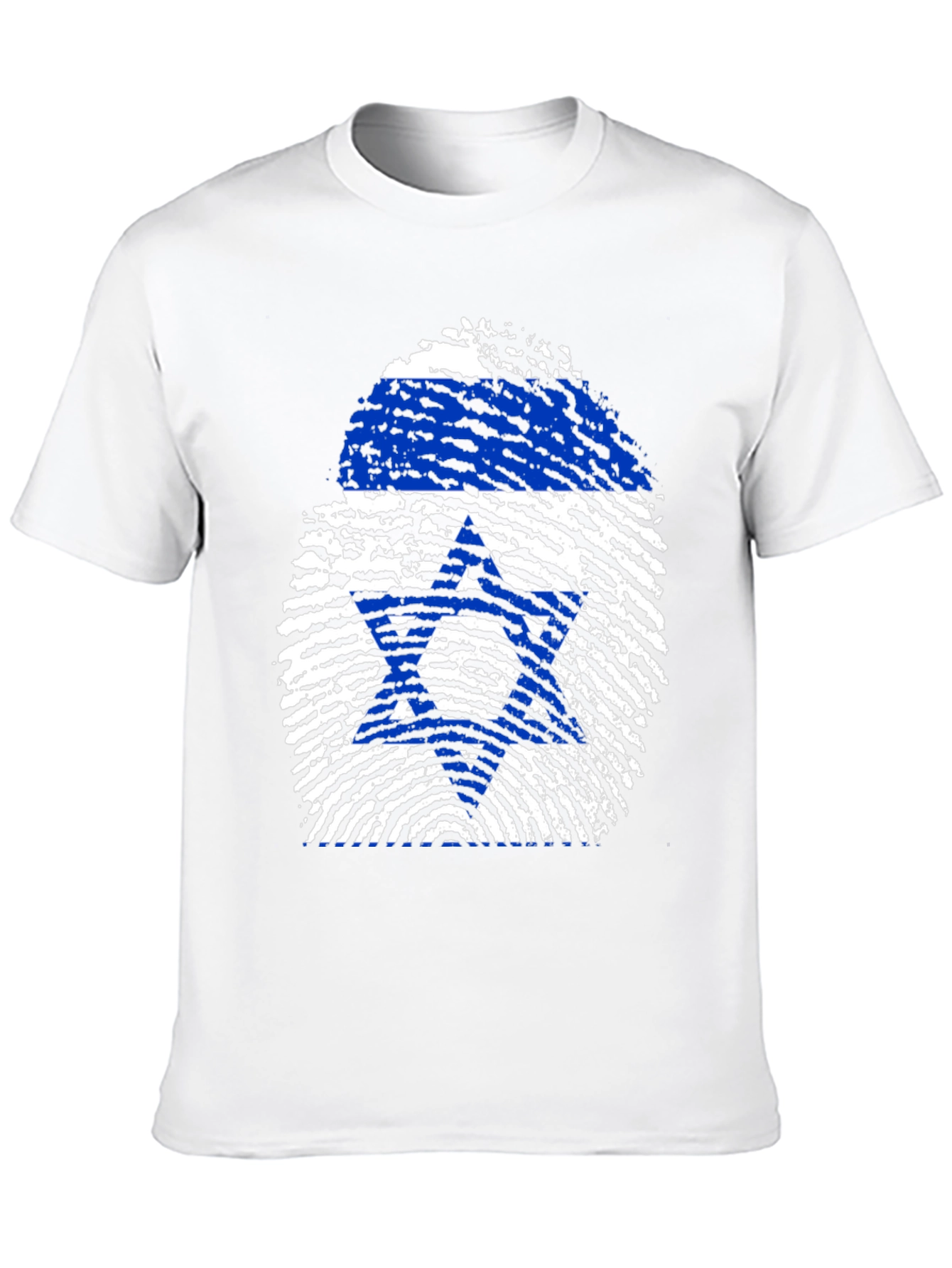 Israel Flag Fingerprint Graphic Tee