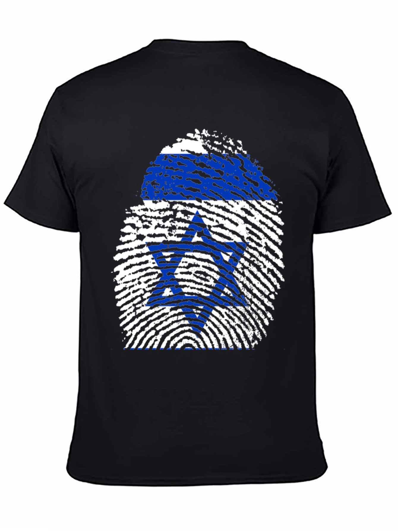 Israel Flag Fingerprint Graphic Tee