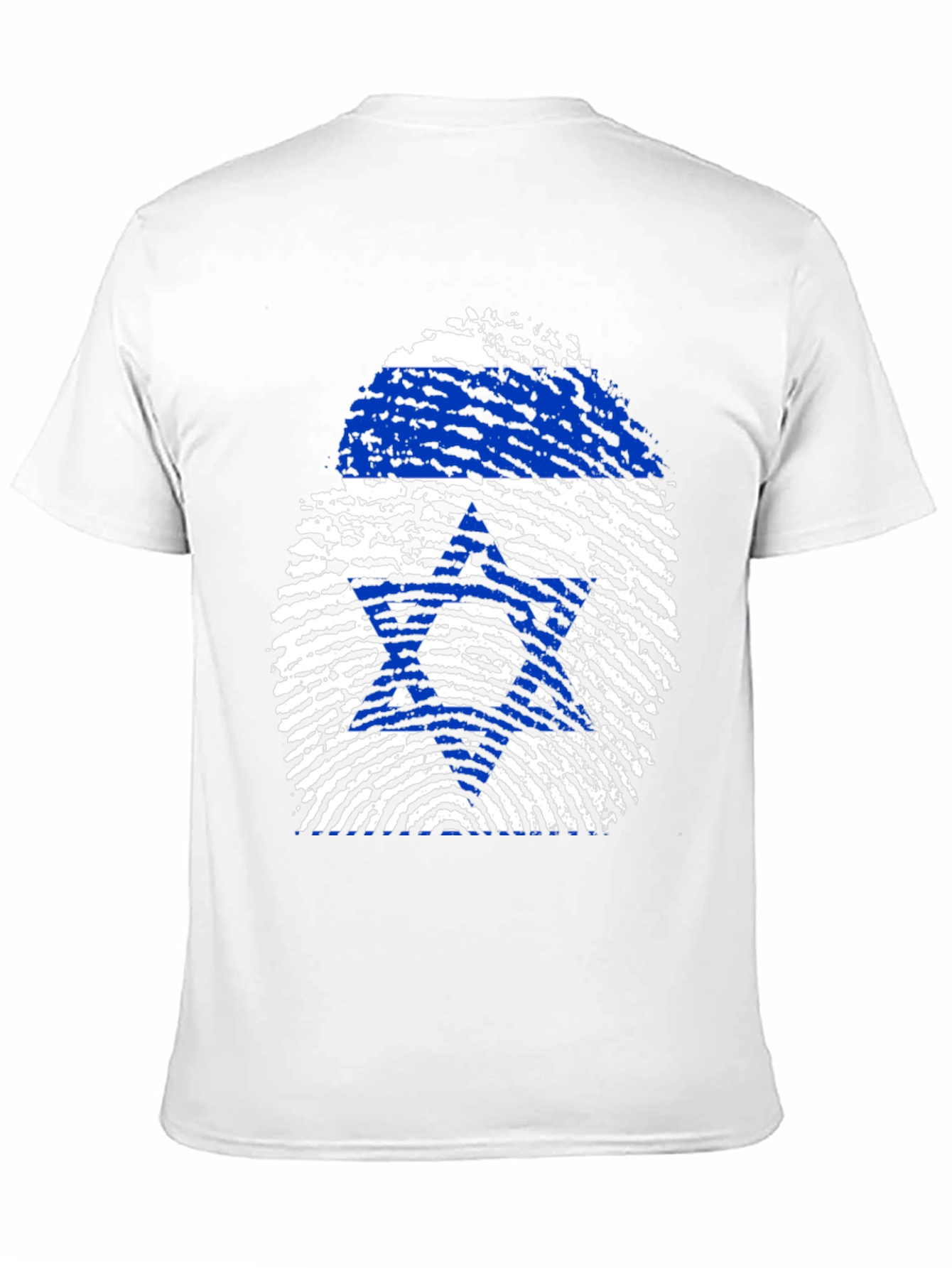 Israel Flag Fingerprint Graphic Tee