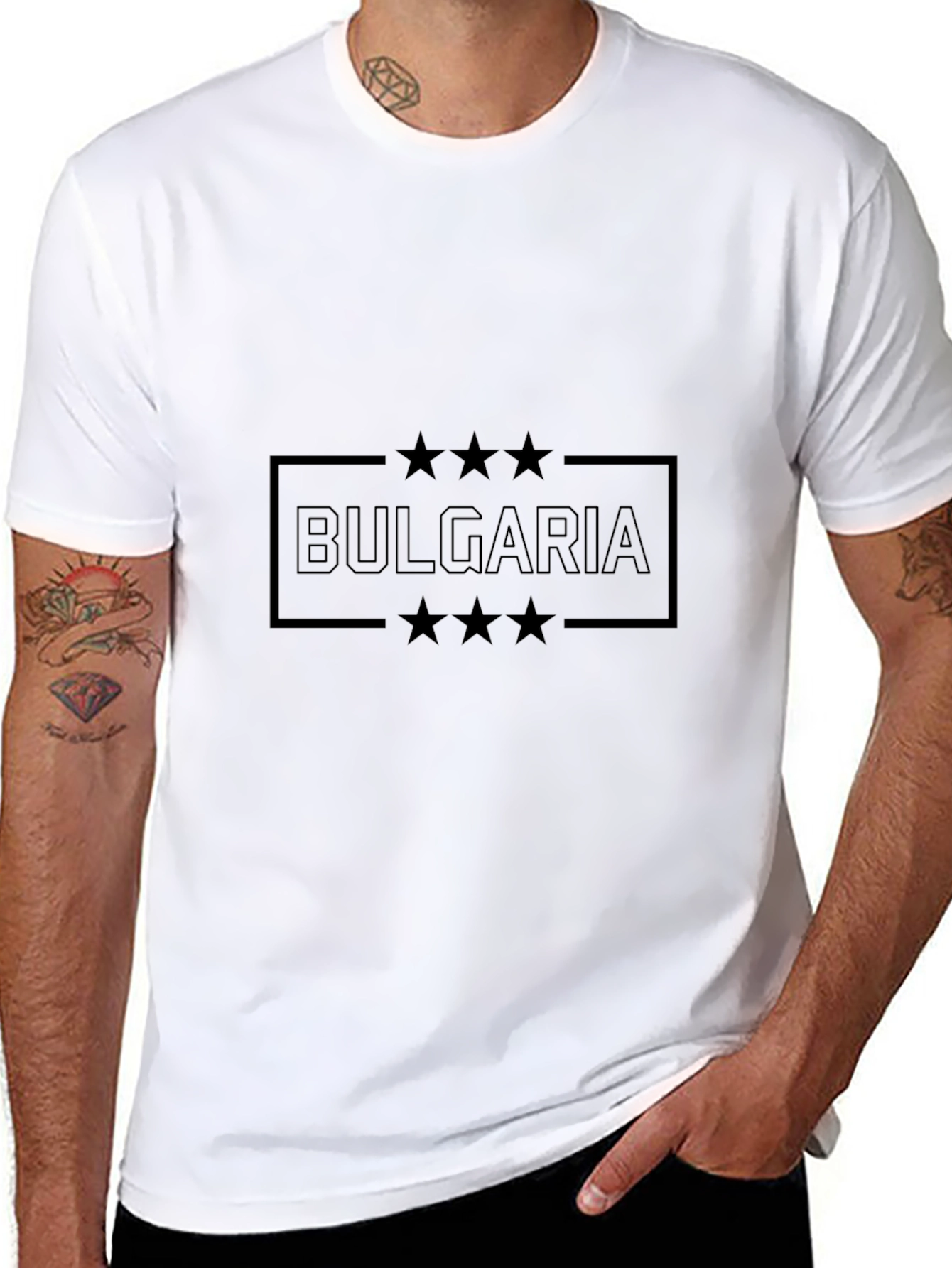 Bulgaria Graphic T-Shirt - Black Tee