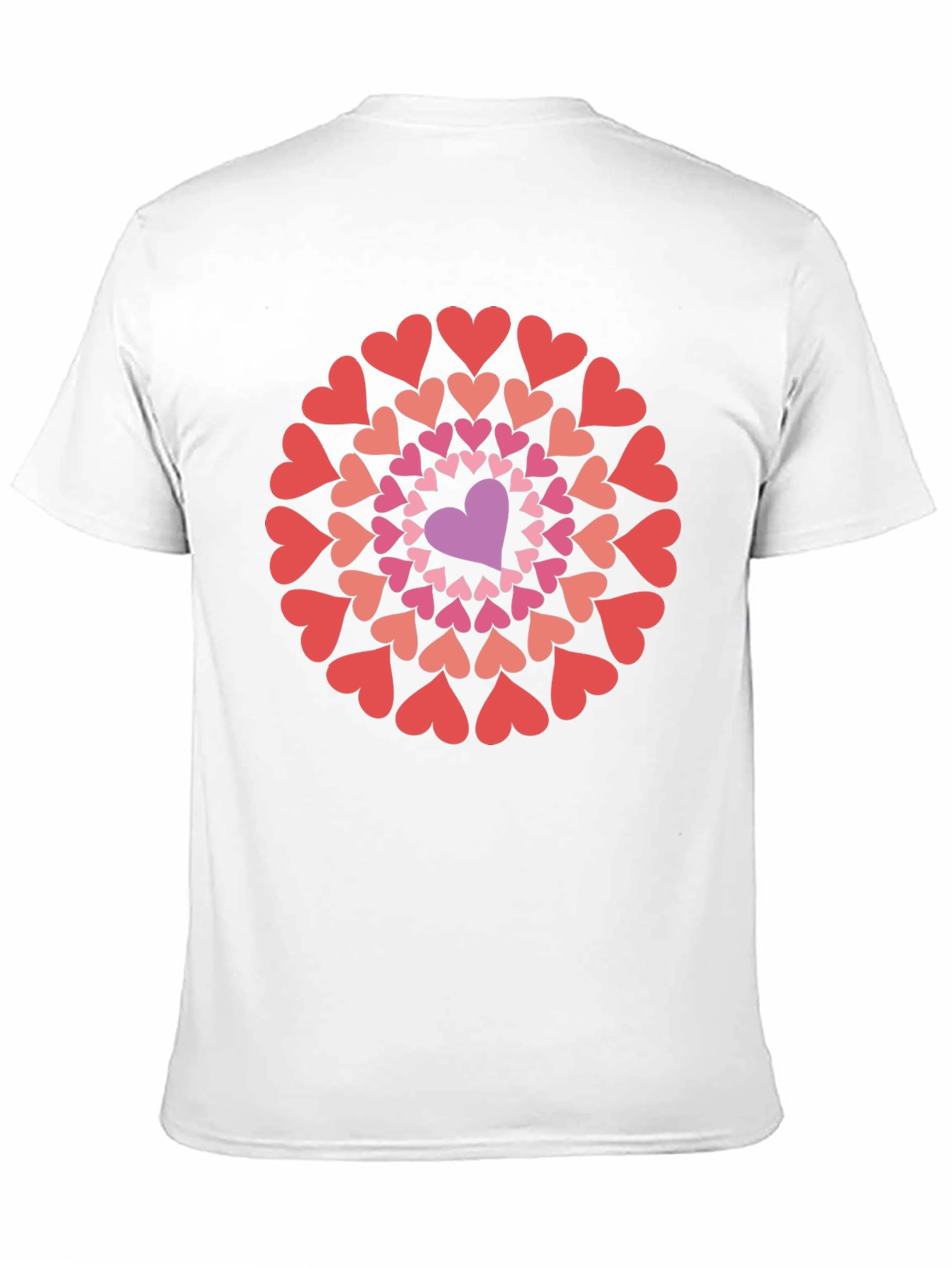 Heart Mandala Graphic Tee - Black