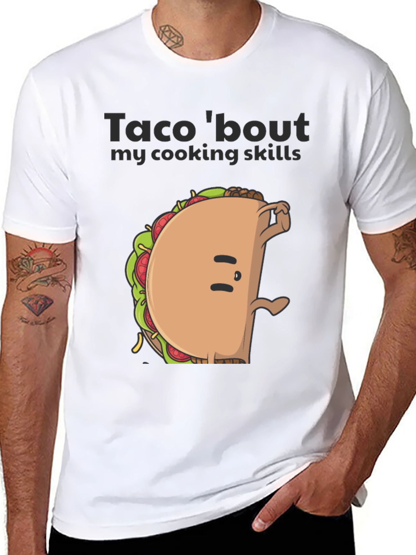 Funny Taco Cooking Skills Graphic Tee
