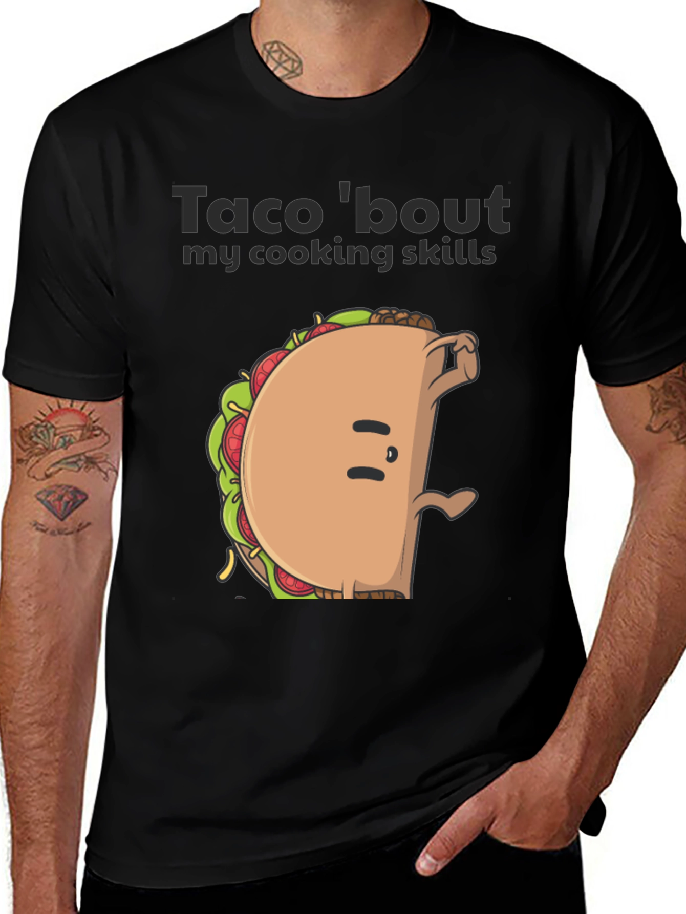 Funny Taco Cooking Skills Graphic Tee