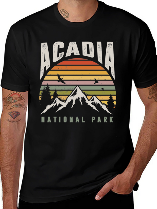 Acadia National Park Retro T-Shirt