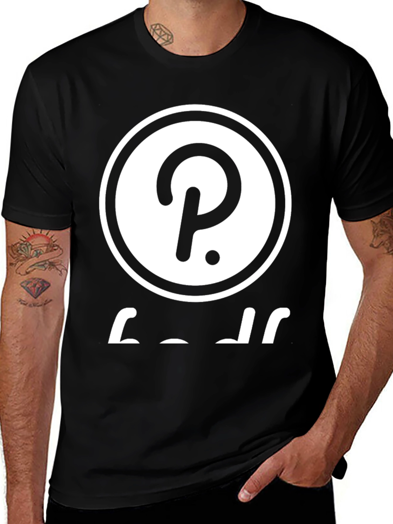 Polkadot Inspired Black T-Shirt