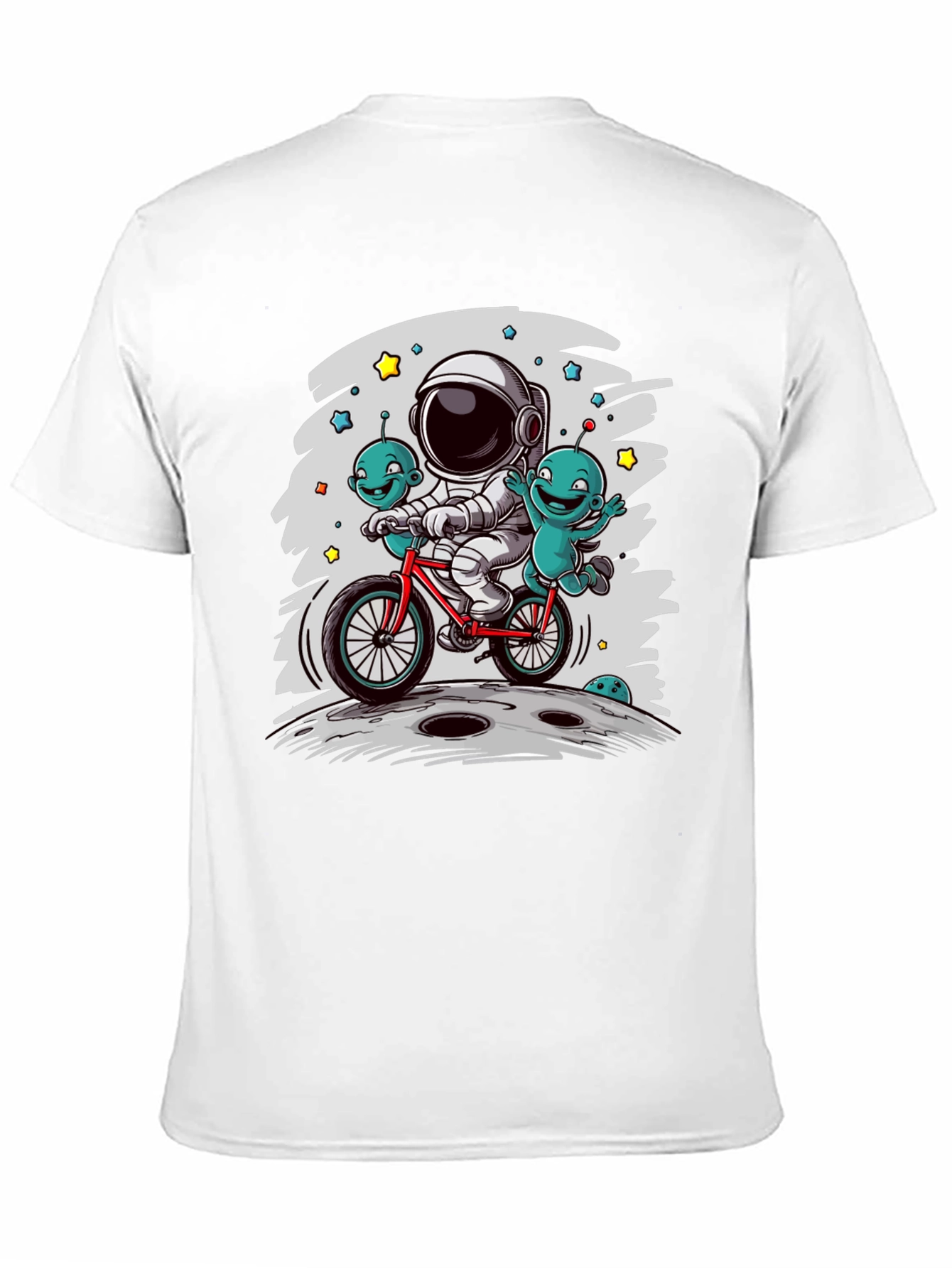 Astronaut & Aliens Graphic Tee - Space Adventure T-Shirt