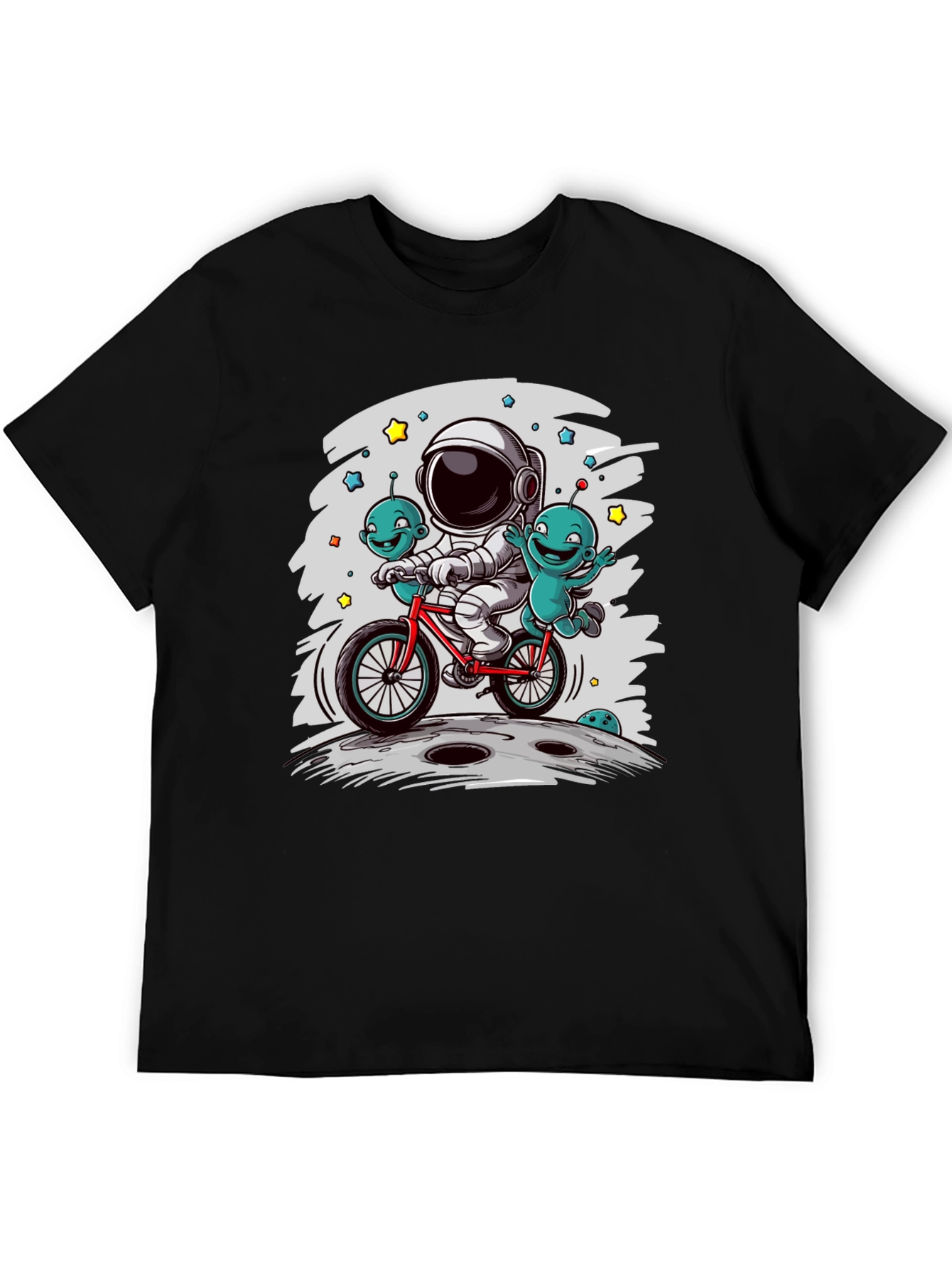 Astronaut & Aliens Graphic Tee - Space Adventure T-Shirt