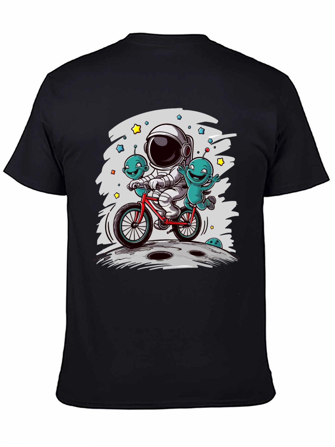 Astronaut & Aliens Graphic Tee - Space Adventure T-Shirt