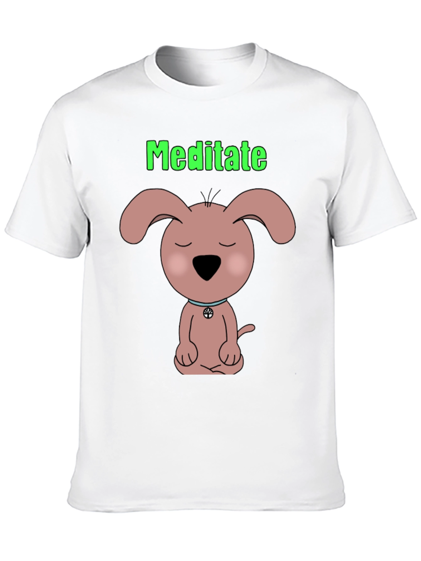 Meditate Dog T-Shirt Zen Puppy Tee