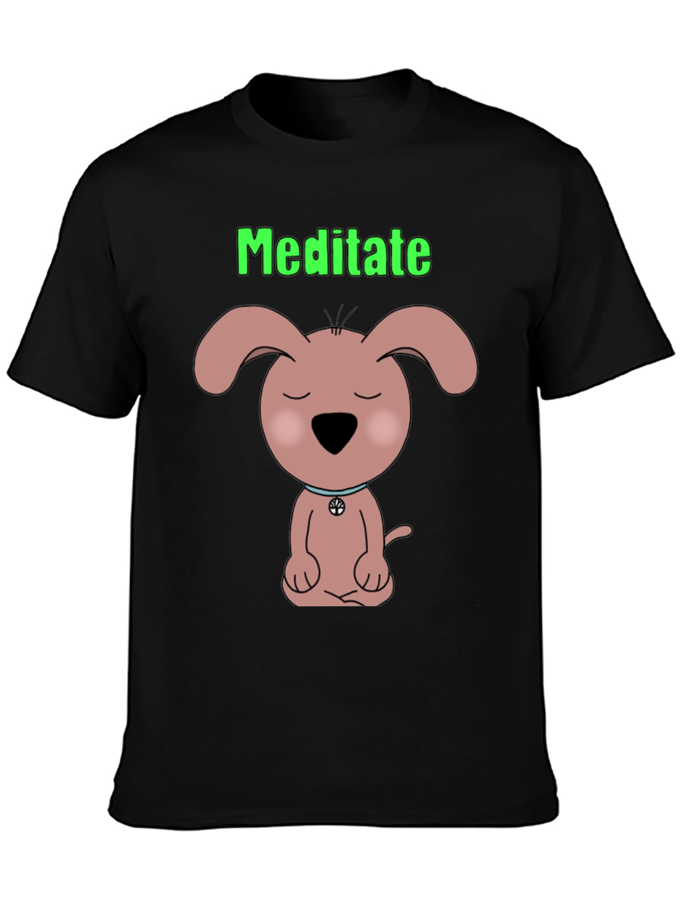 Meditate Dog T-Shirt Zen Puppy Tee