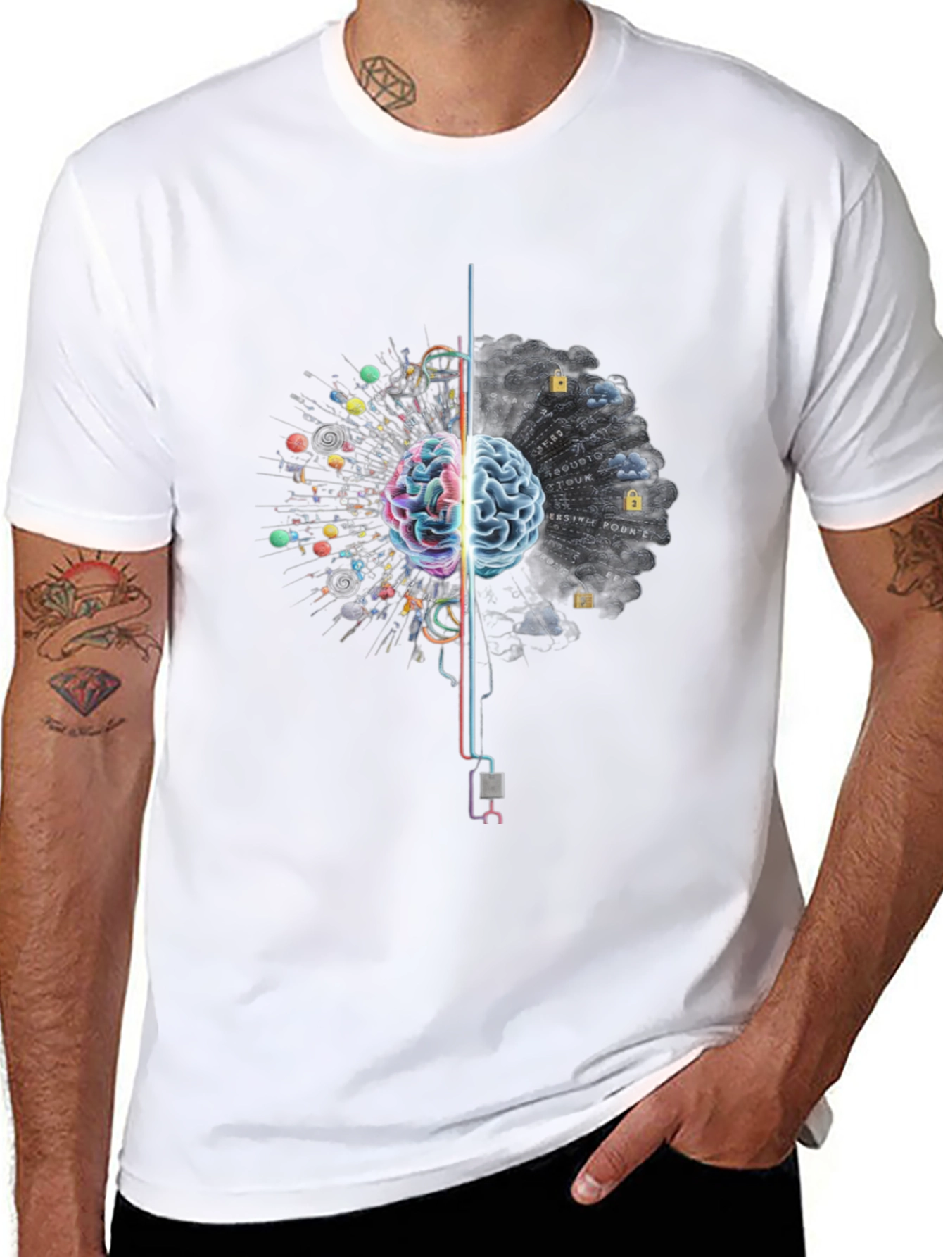 Creative Brain T-Shirt - Artistic Mindset Apparel