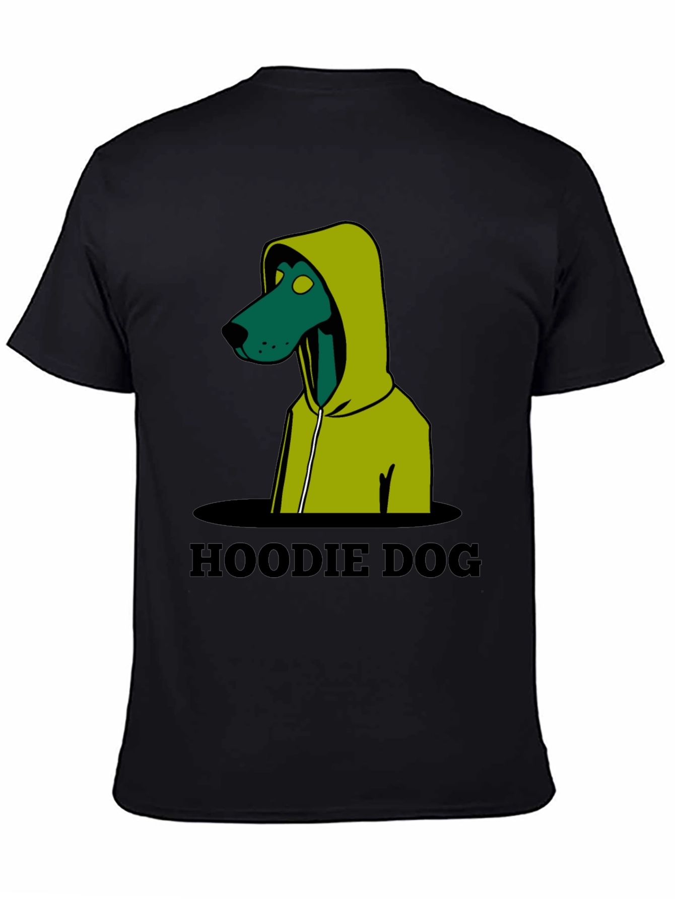 Hoodie Dog Graphic T-Shirt - Unique Design
