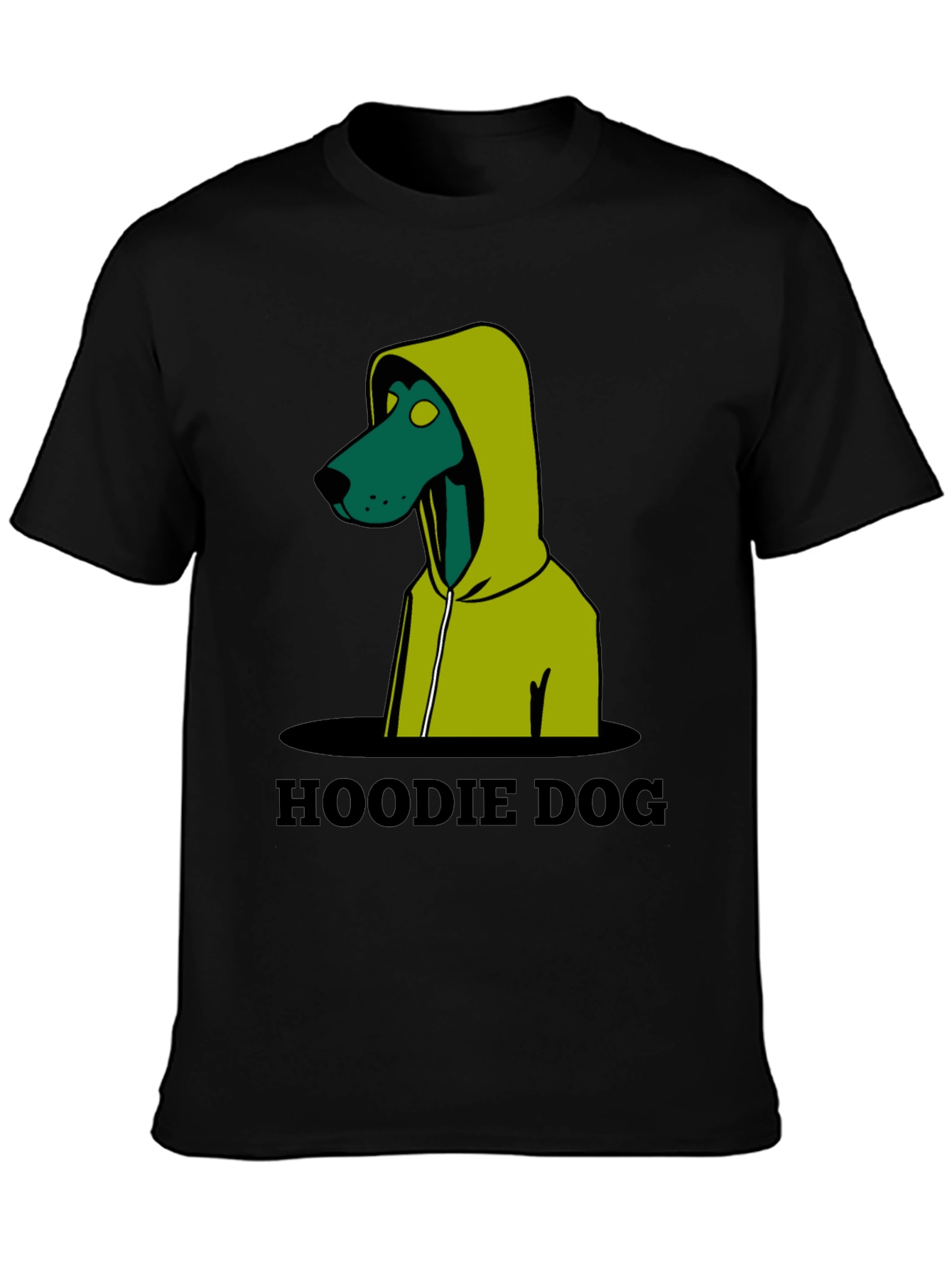 Hoodie Dog Graphic T-Shirt - Unique Design